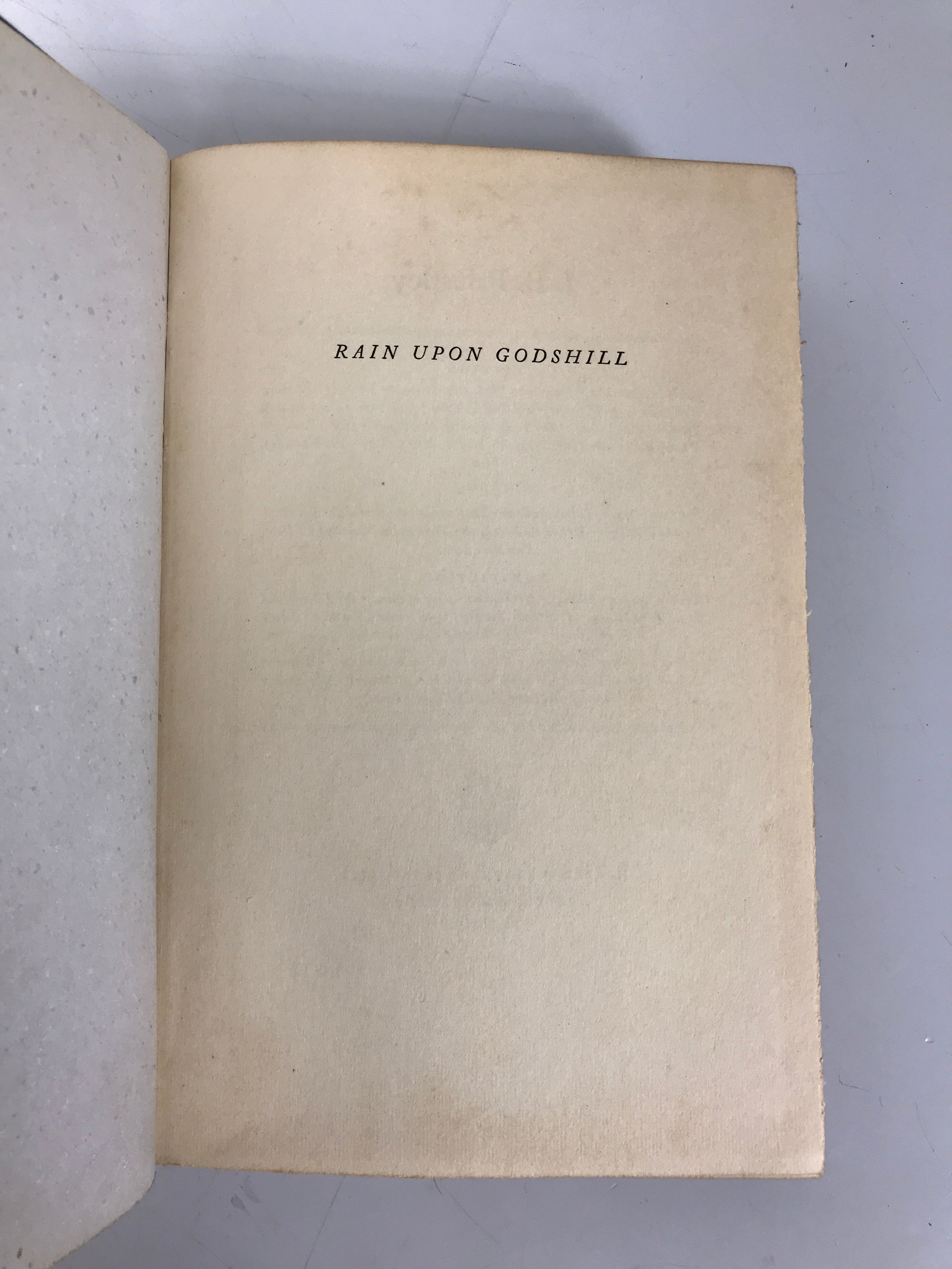 Rain Upon Godshill J.B. Priestley 1939 First Edition HC