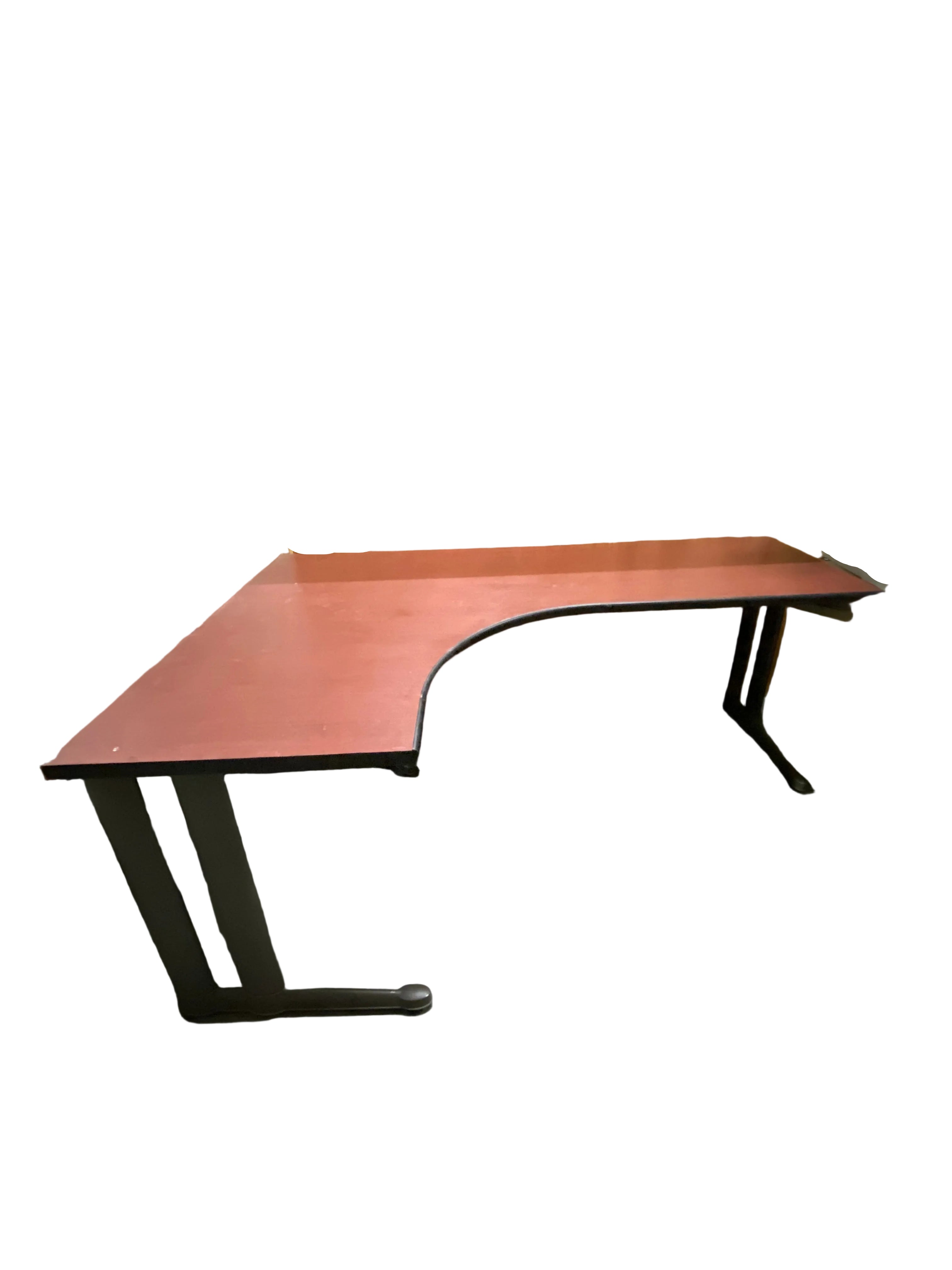 Red Oak L-Shaped Desk