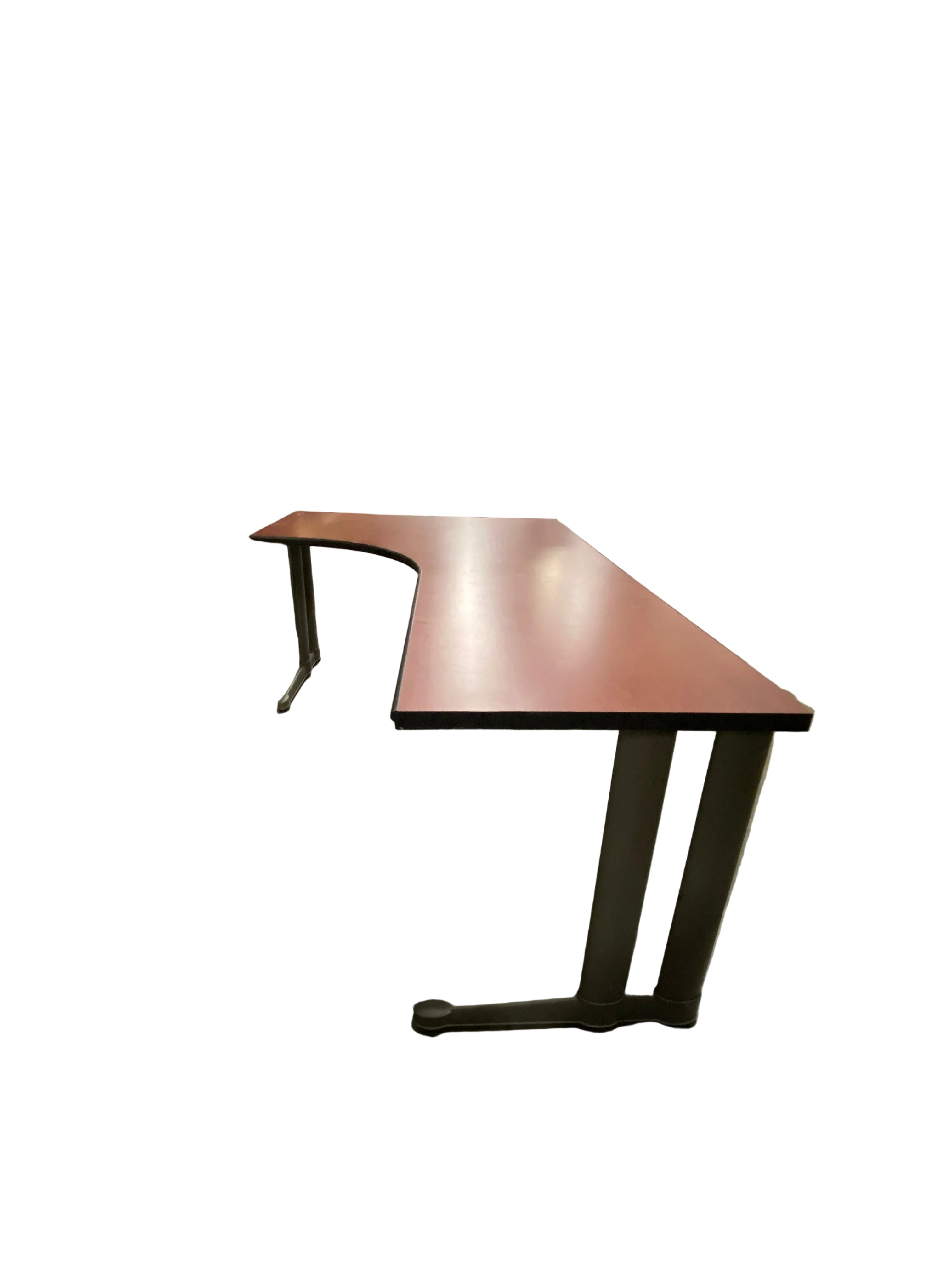Red Oak L-Shaped Desk