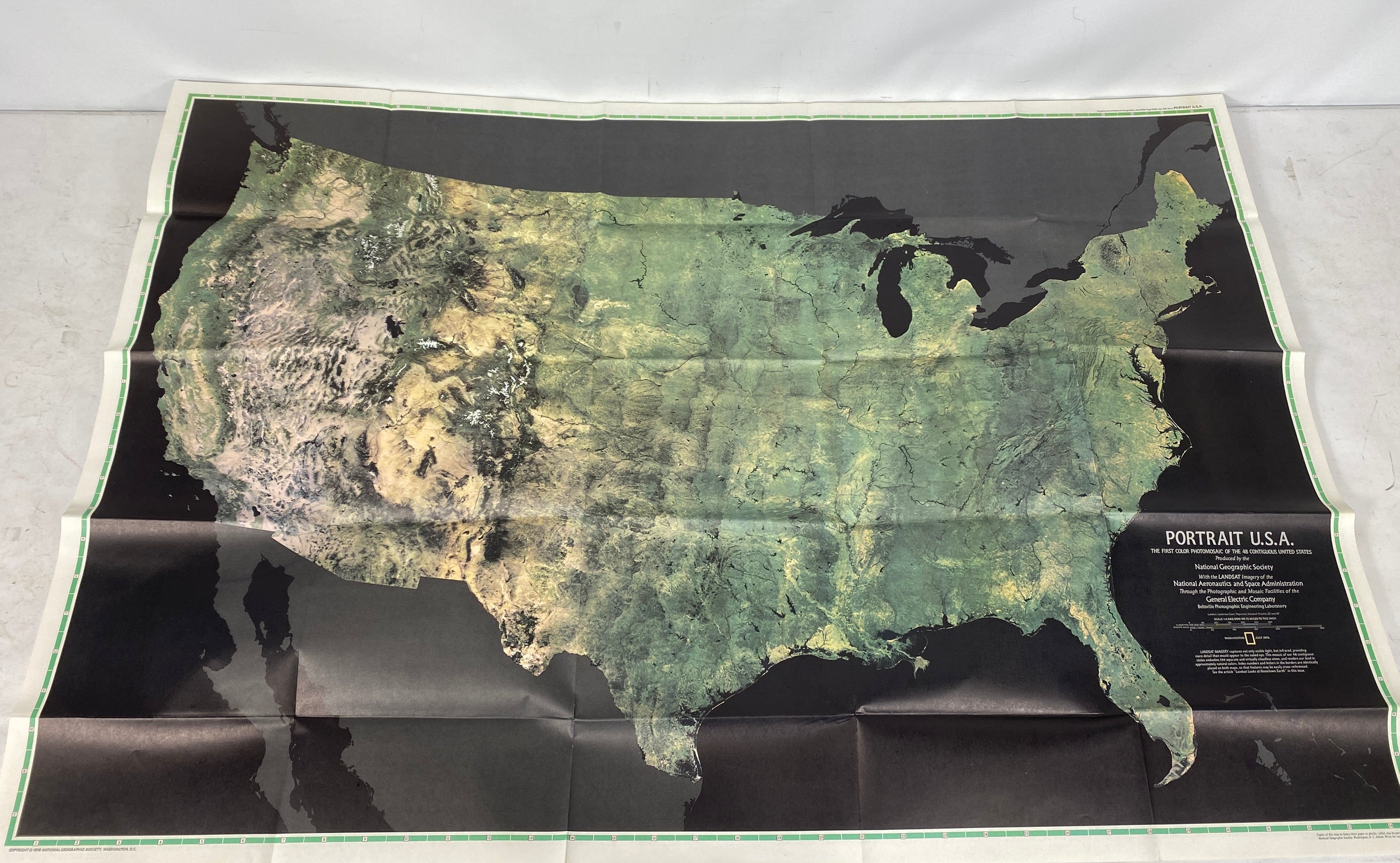 3 Vtg Nat Geo US Wall Maps incl Portrait USA/Territorial Growth of the US