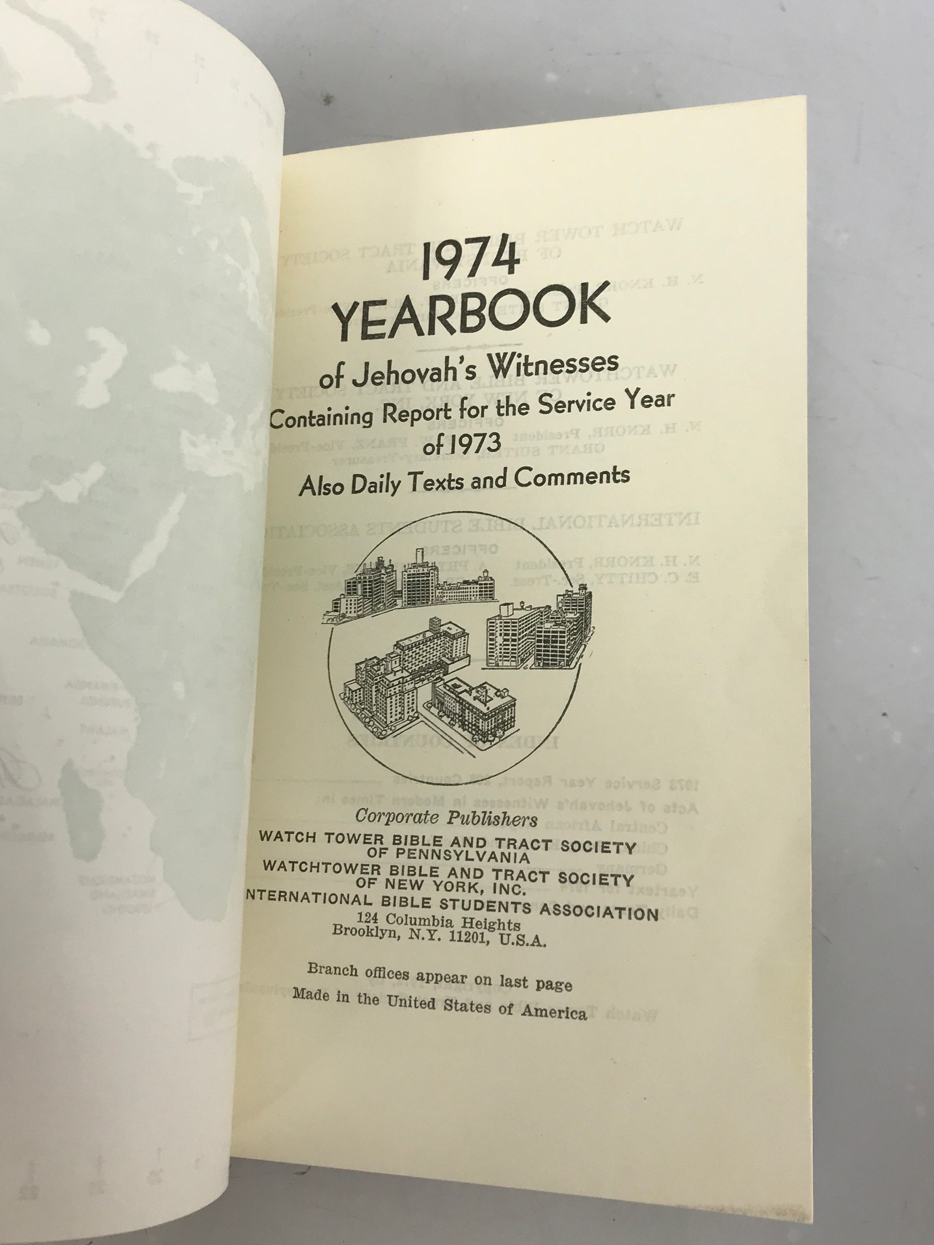Lot of 11 Yearbook of Jehovah's Witnesses and Mystery of God Book 1969-1979 HC