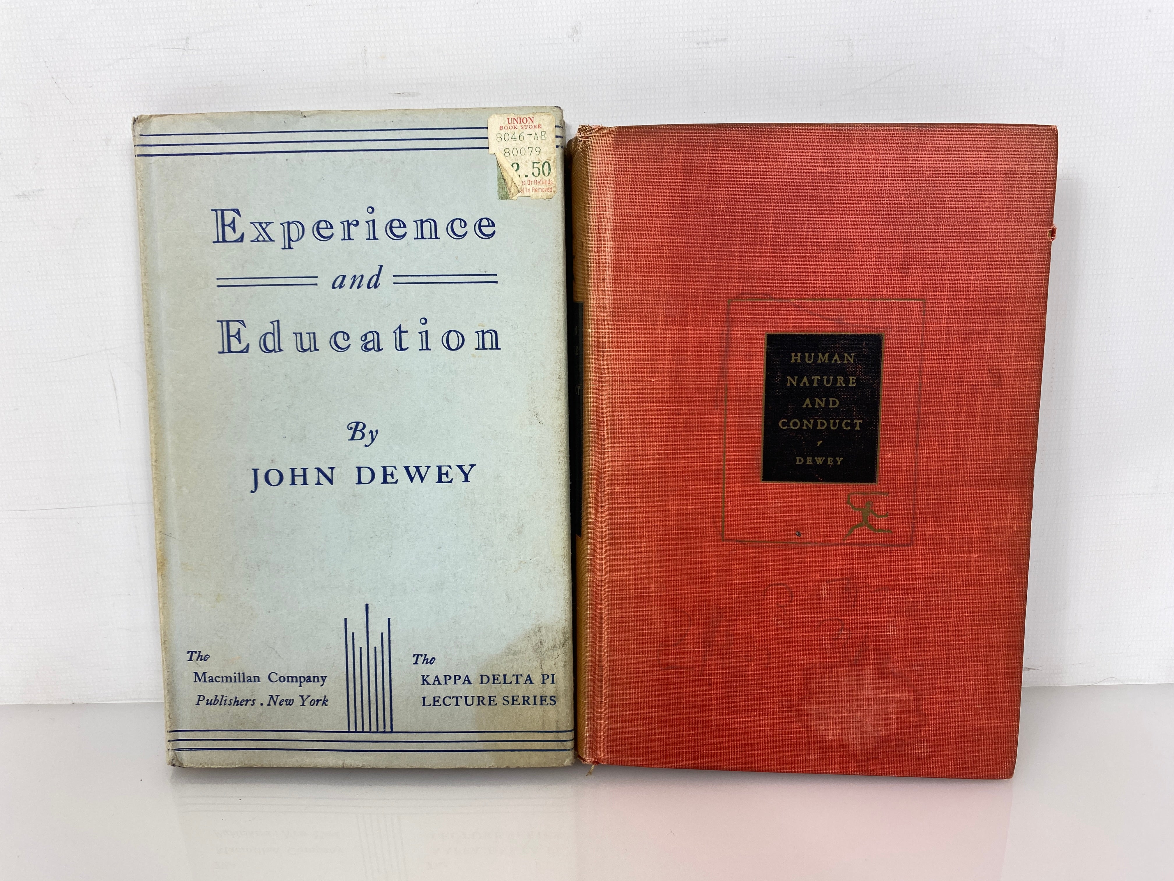 2 John Dewey Volumes: Human Nature and Conduct/Experience and Education HC