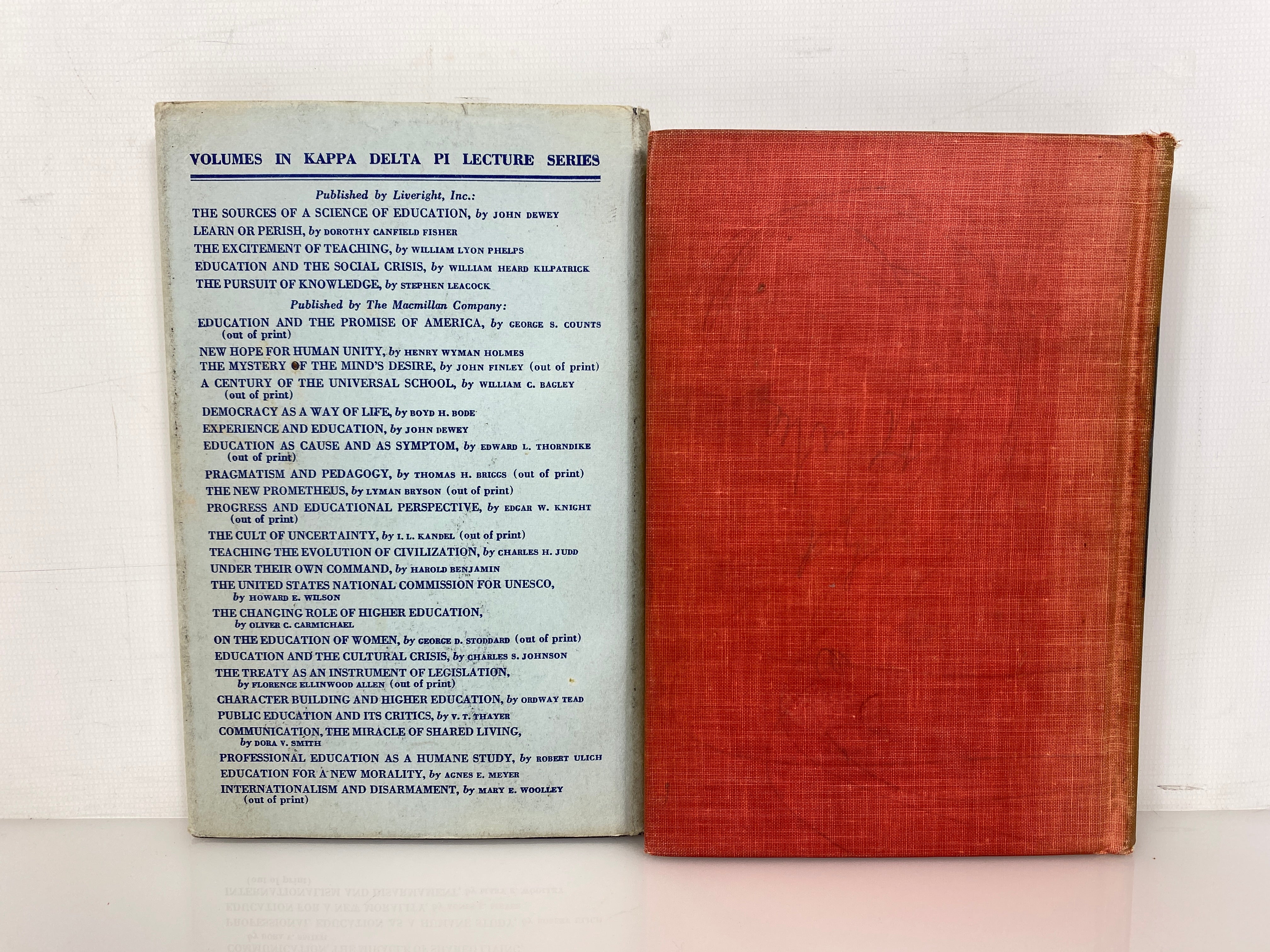 2 John Dewey Volumes: Human Nature and Conduct/Experience and Education HC