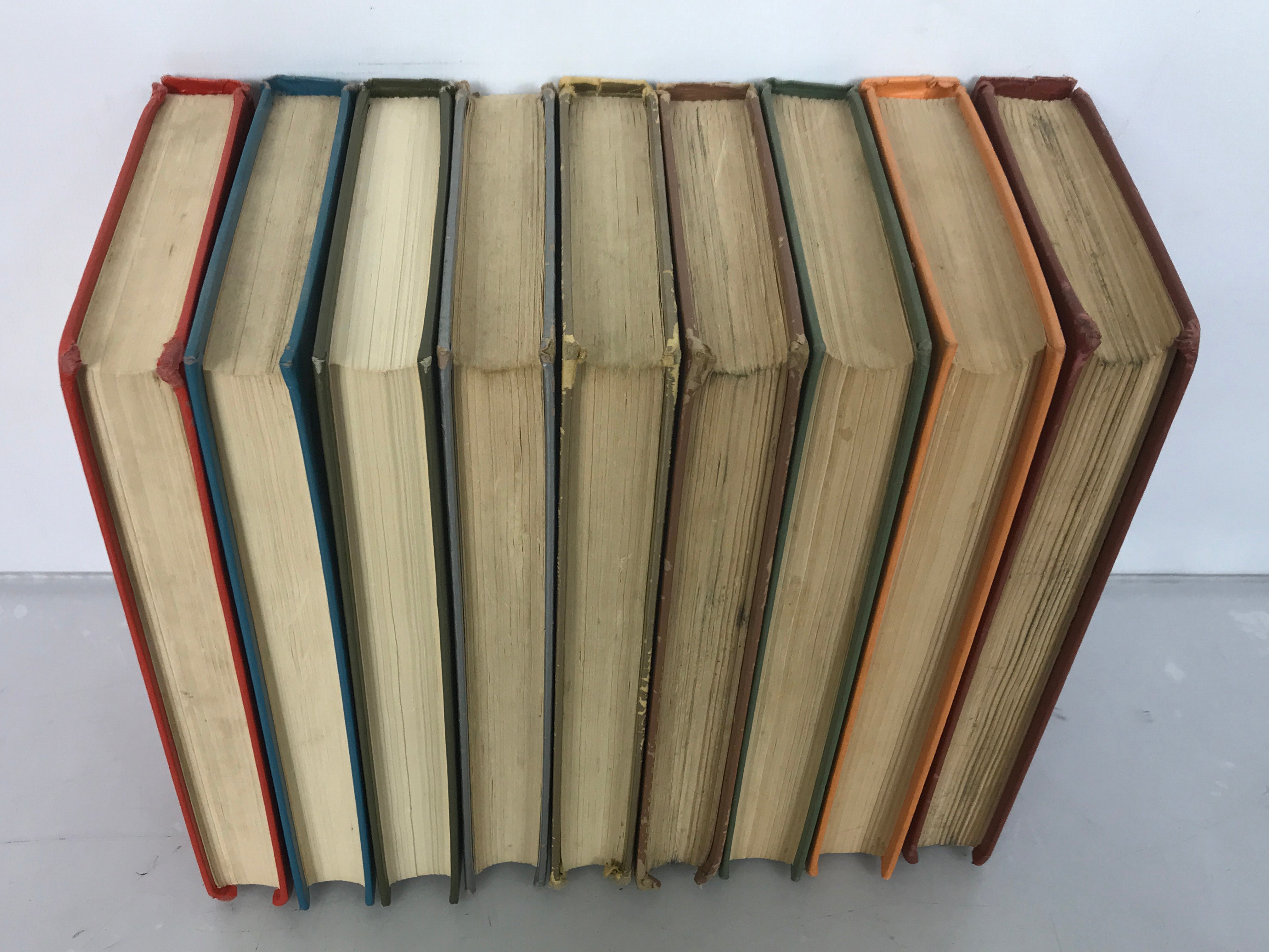 Lot of 9 Yearbook of Jehovah's Witnesses and Mystery of God Book 1966-1969, 1972, 1974-1976 HC