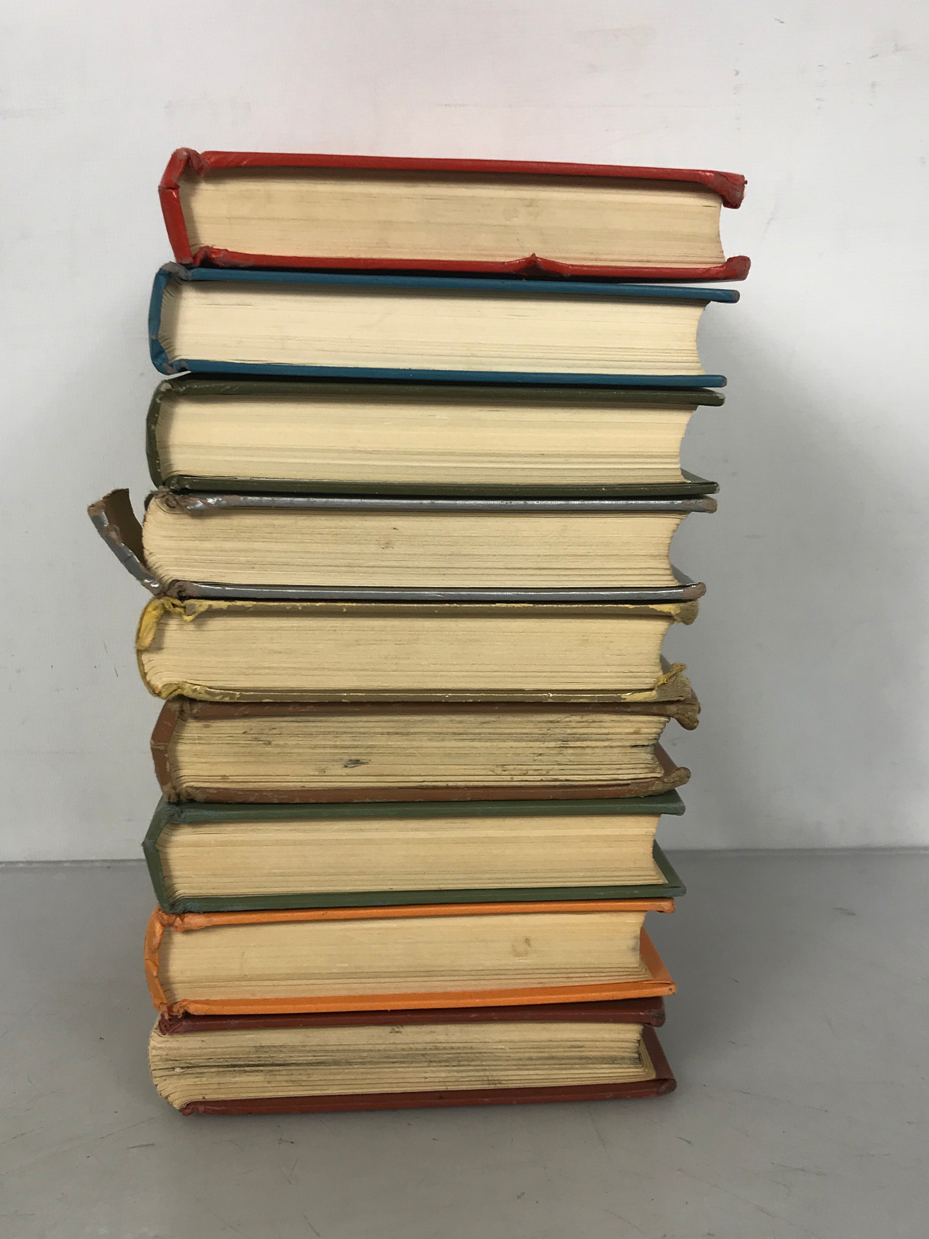 Lot of 9 Yearbook of Jehovah's Witnesses and Mystery of God Book 1966-1969, 1972, 1974-1976 HC