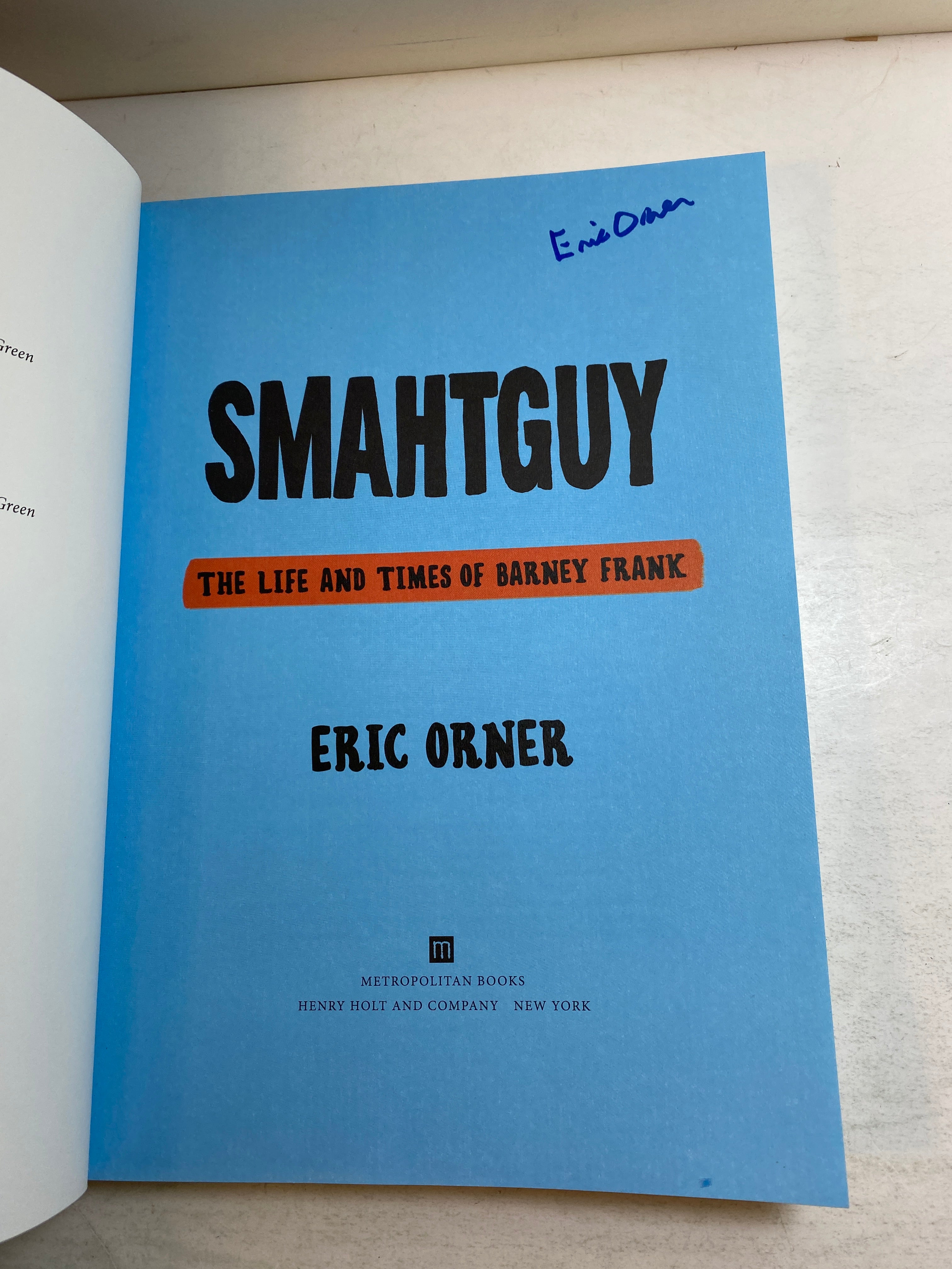 Smahtguy Barney Frank by Eric Orner 2021 *Signed*