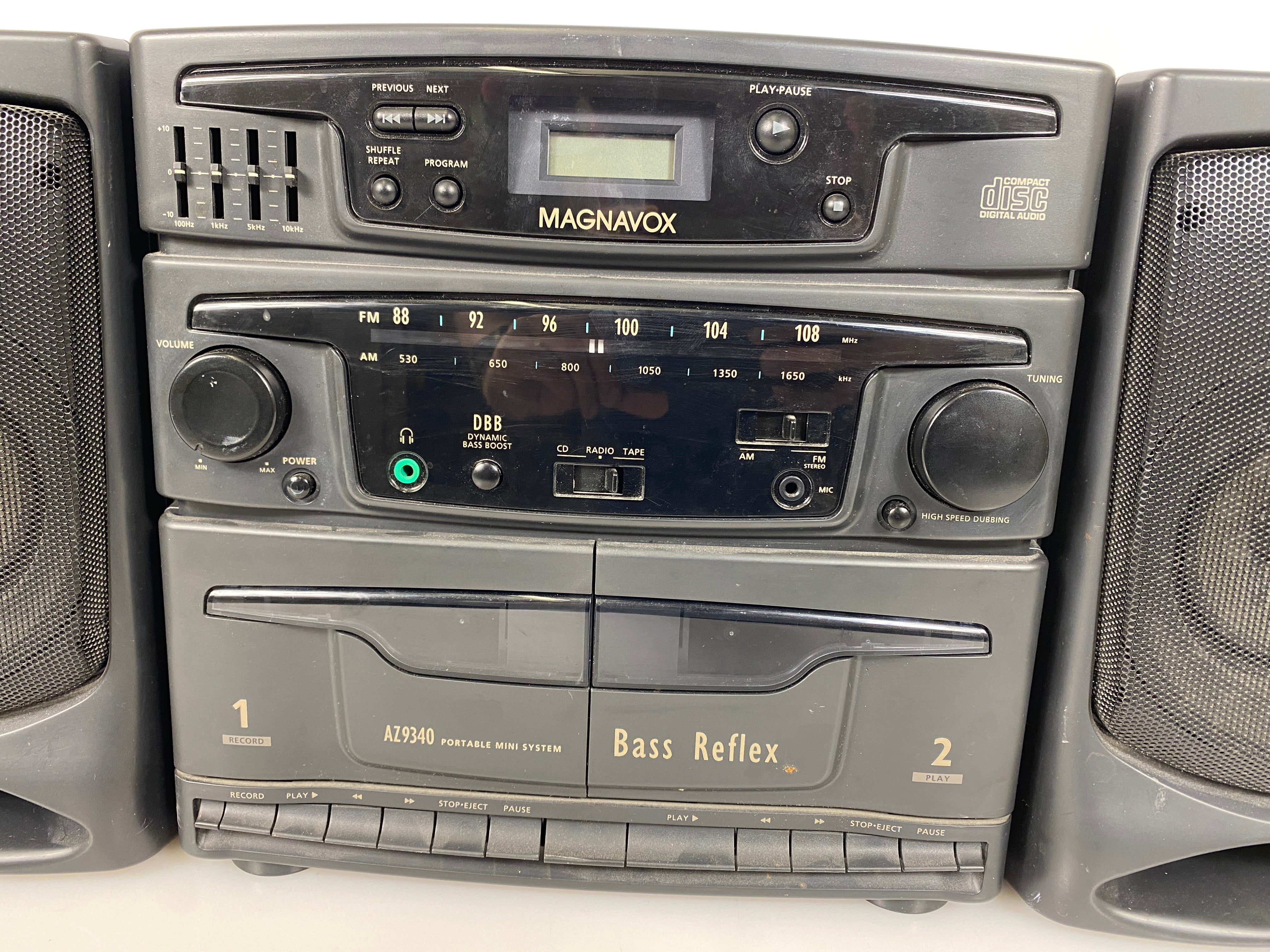 Vintage Magnavox AZ9340 Boombox Cassette Player