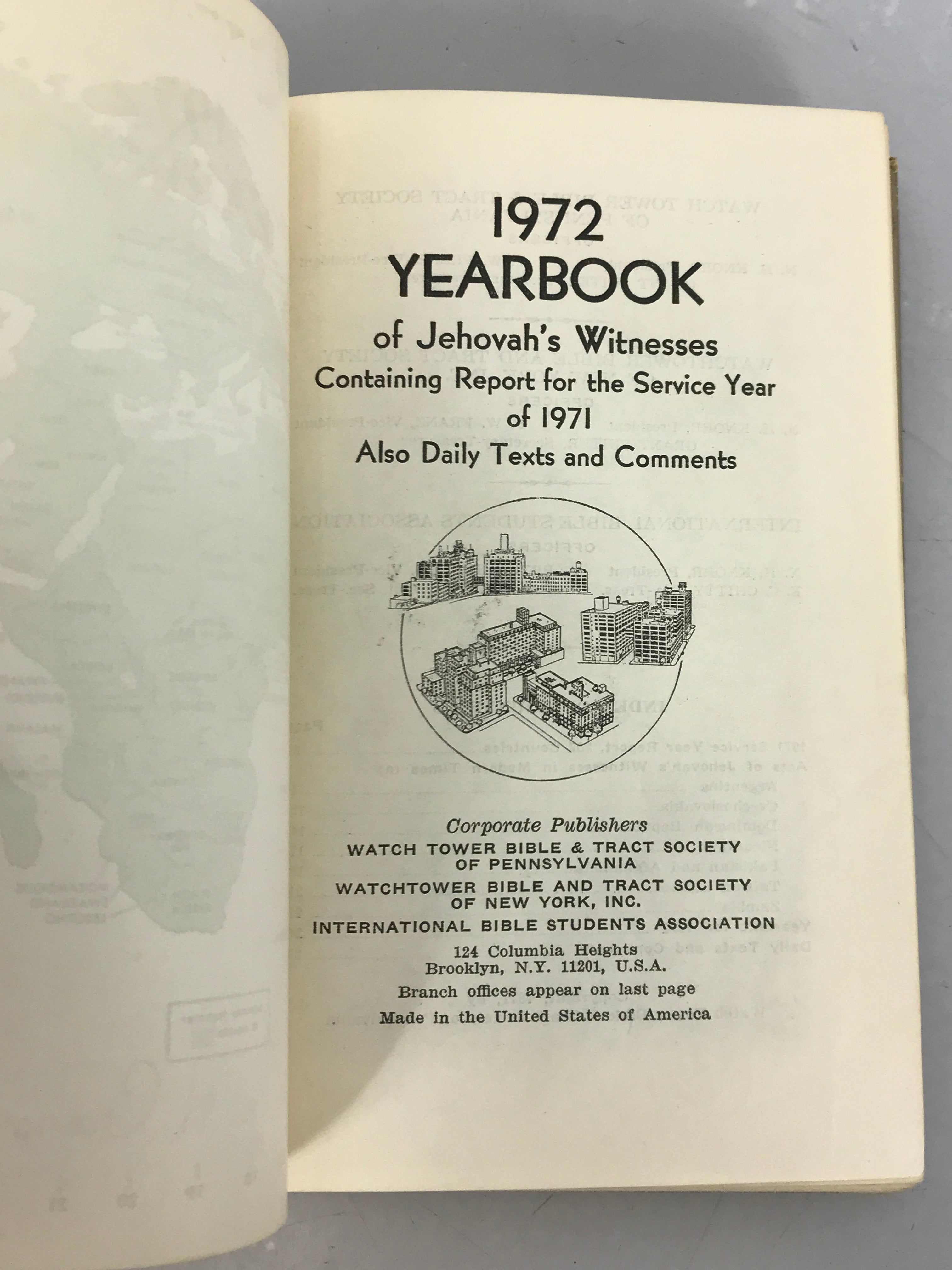 Lot of 9 Yearbook of Jehovah's Witnesses and Mystery of God Book 1966-1969, 1972, 1974-1976 HC