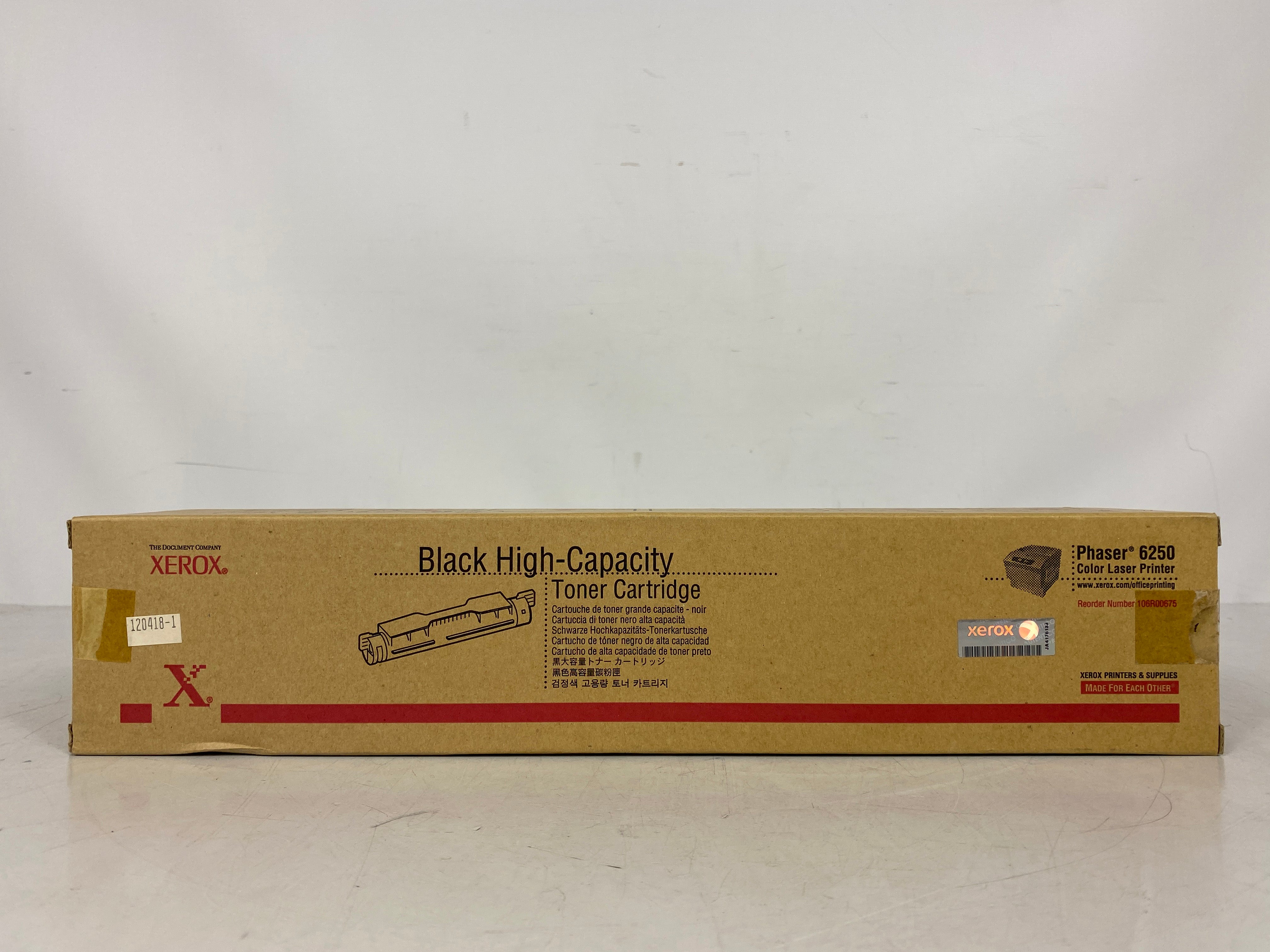 Xerox 106R00675 High Capacity Black Laser Toner Cartridge for Phaser 6250