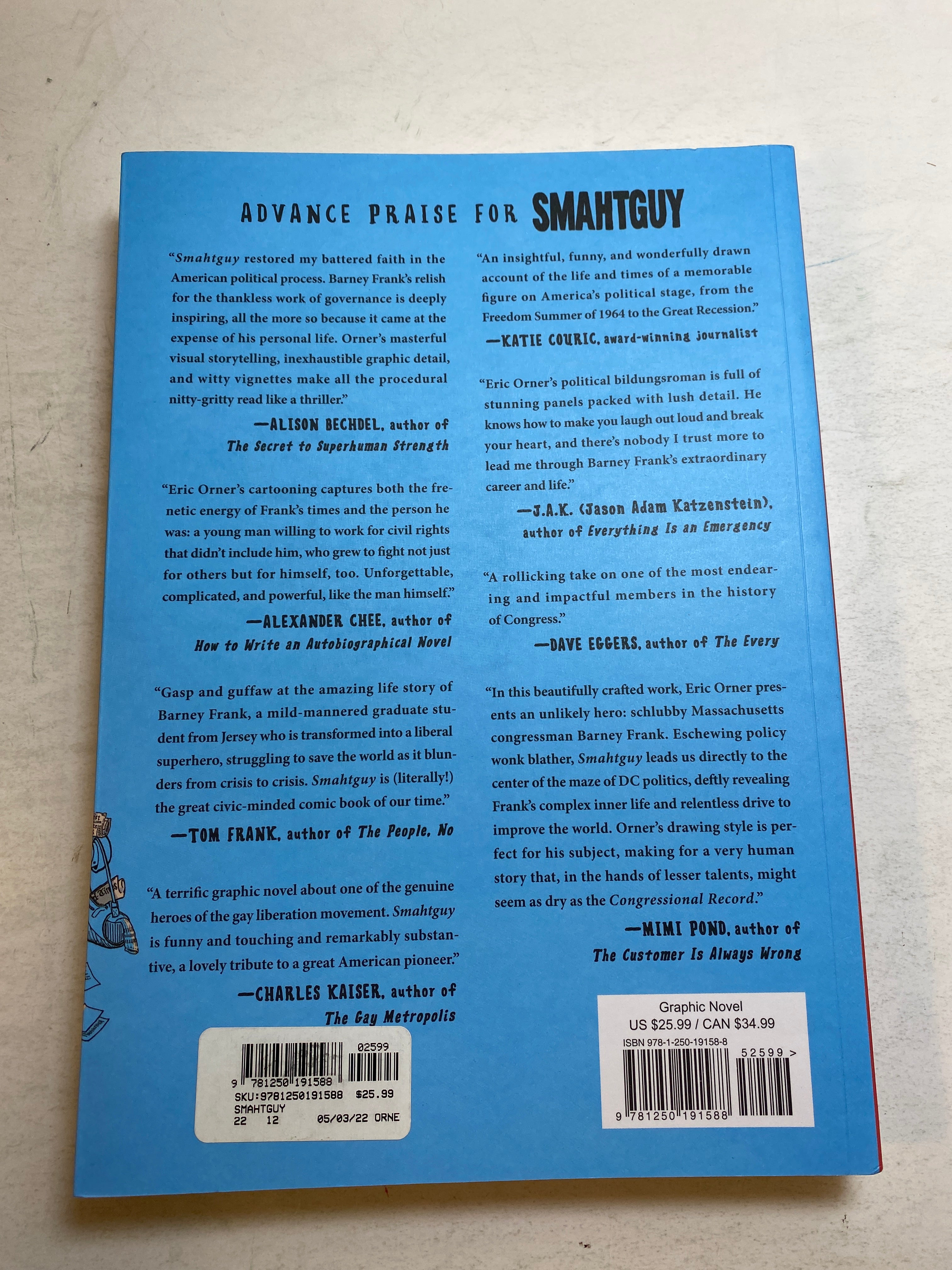 Smahtguy Barney Frank by Eric Orner 2021 *Signed*