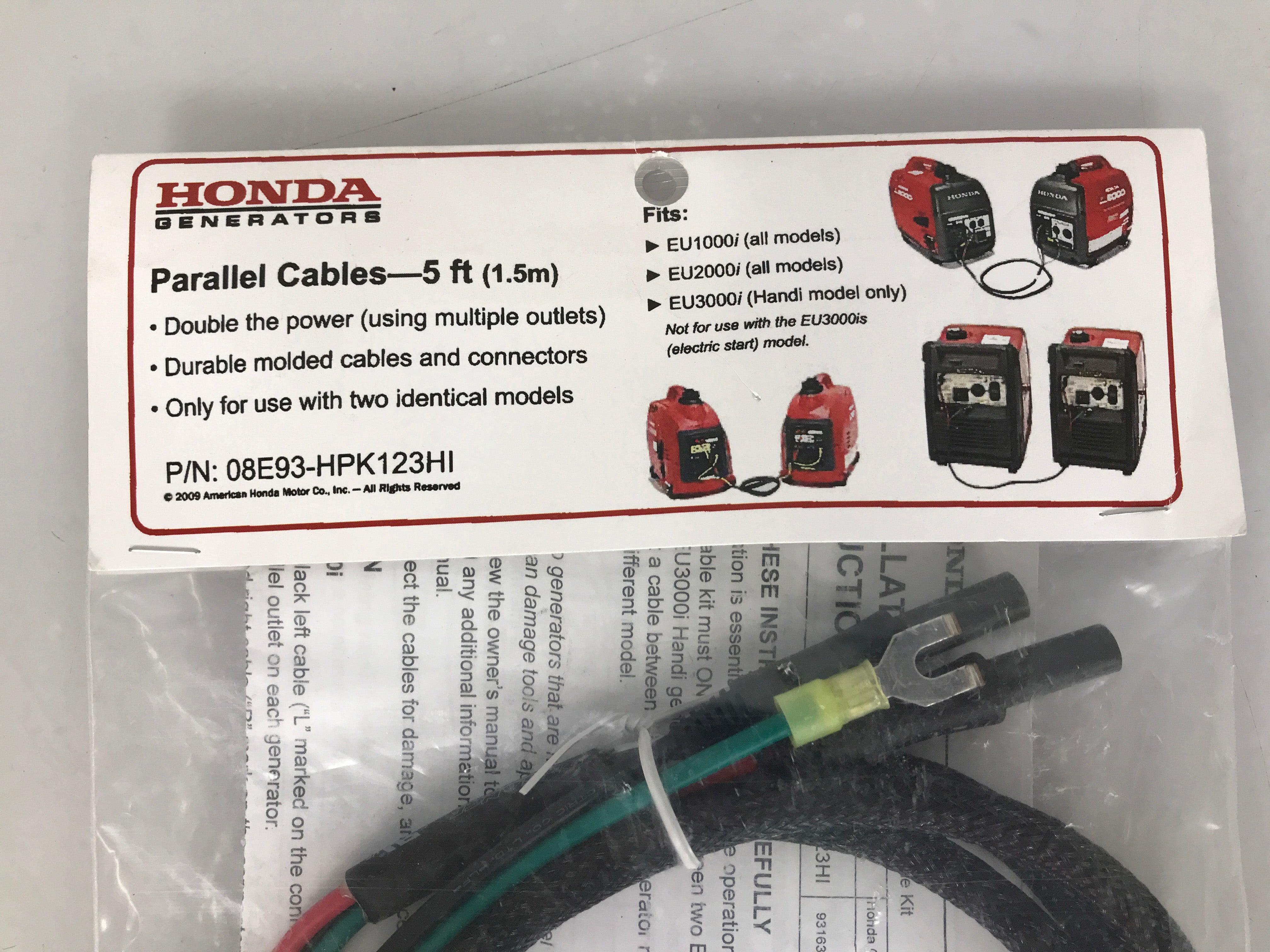 Genuine Honda 5 ft Parallel Cable Kit for Honda Generators *New in Package*