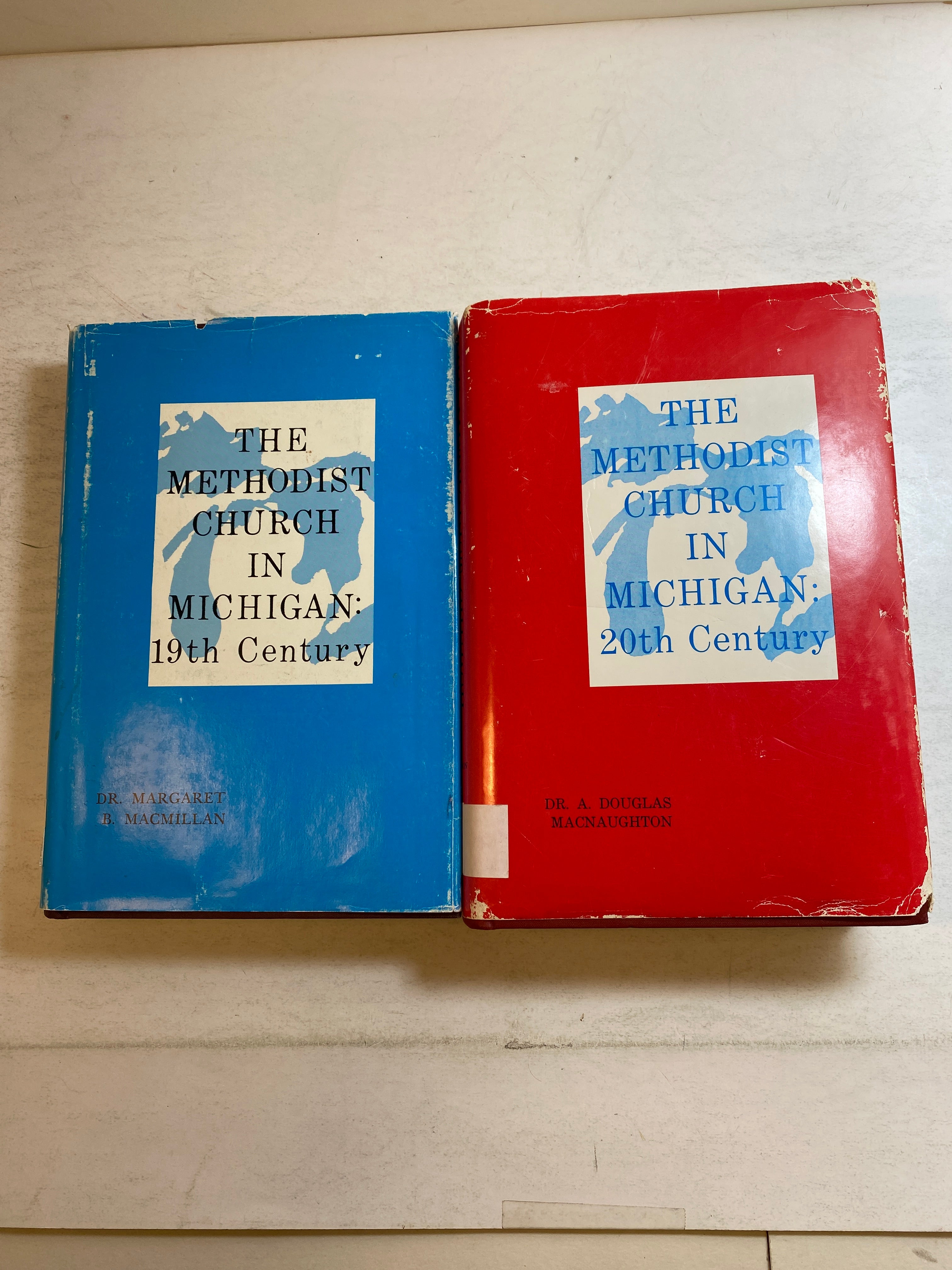 Set of 2 Methodist Church in Michigan 19th/20th Century HCDJ 1967-1976