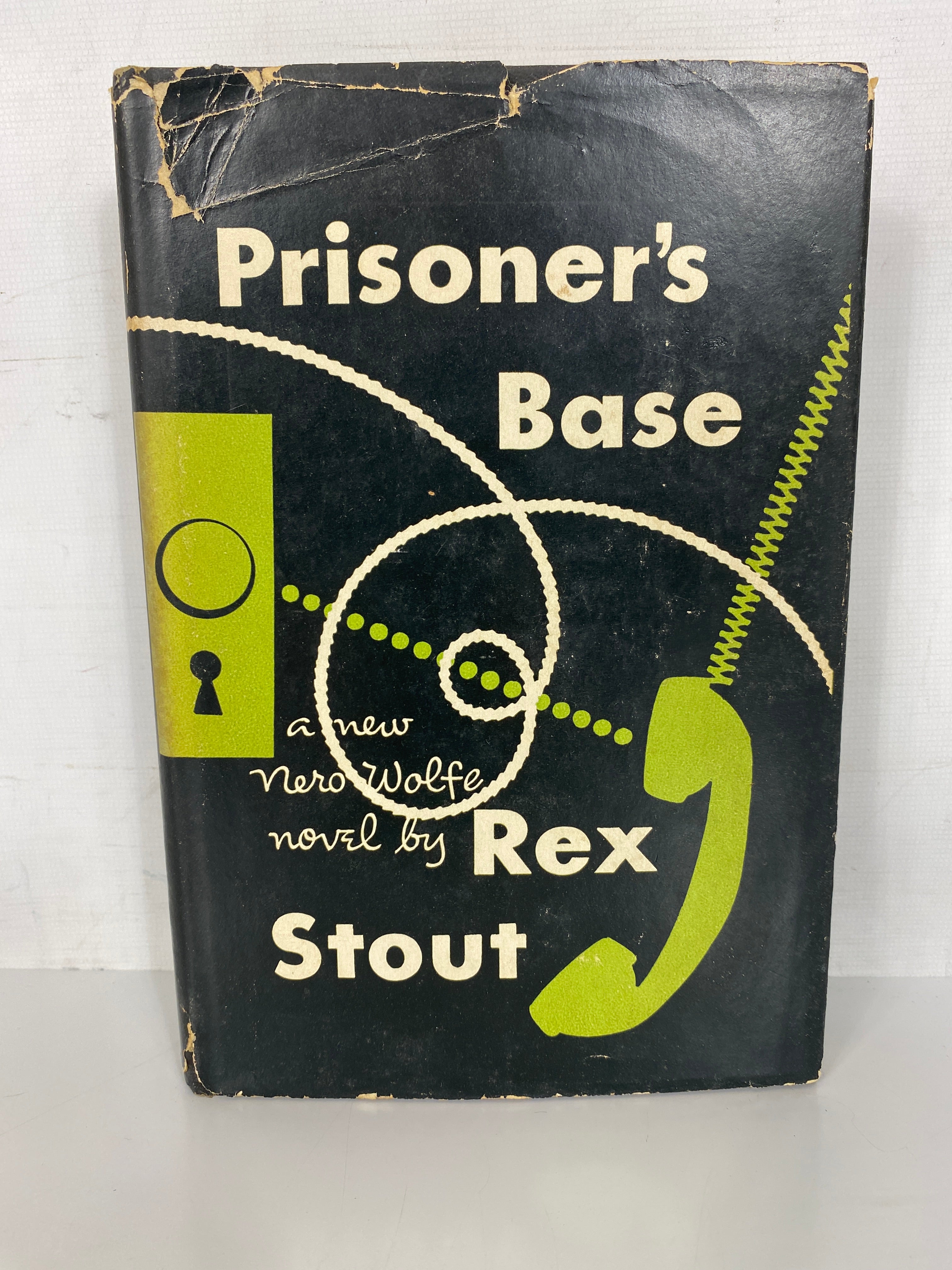 Prisoner's Base a New Nero Wolfe Novel by Rex Stout 1952 HC DJ BCE