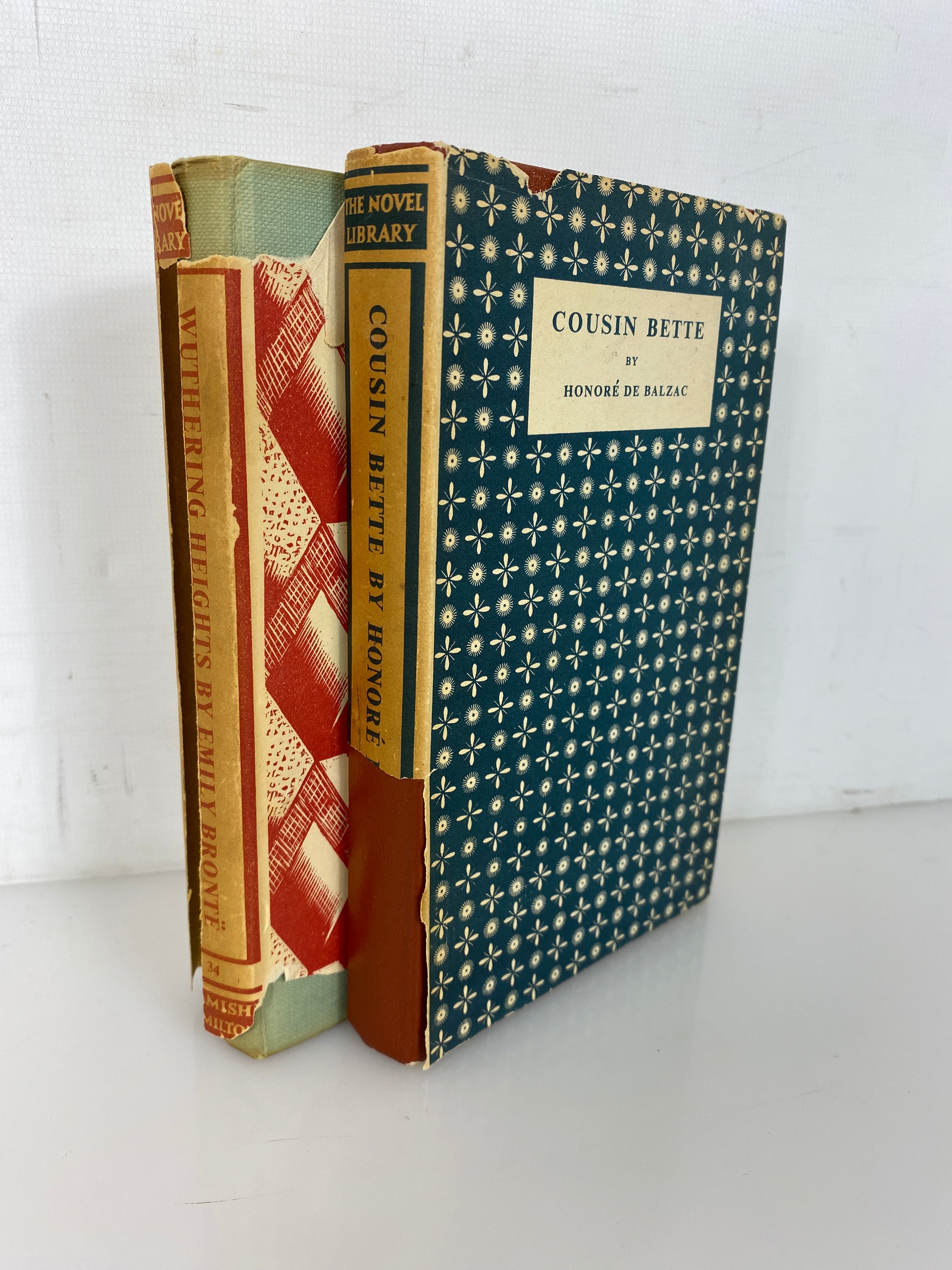 2 Vols: Wuthering Heights (Bronte)/Cousin Bette (Balzac) The Novel Library HCDJ