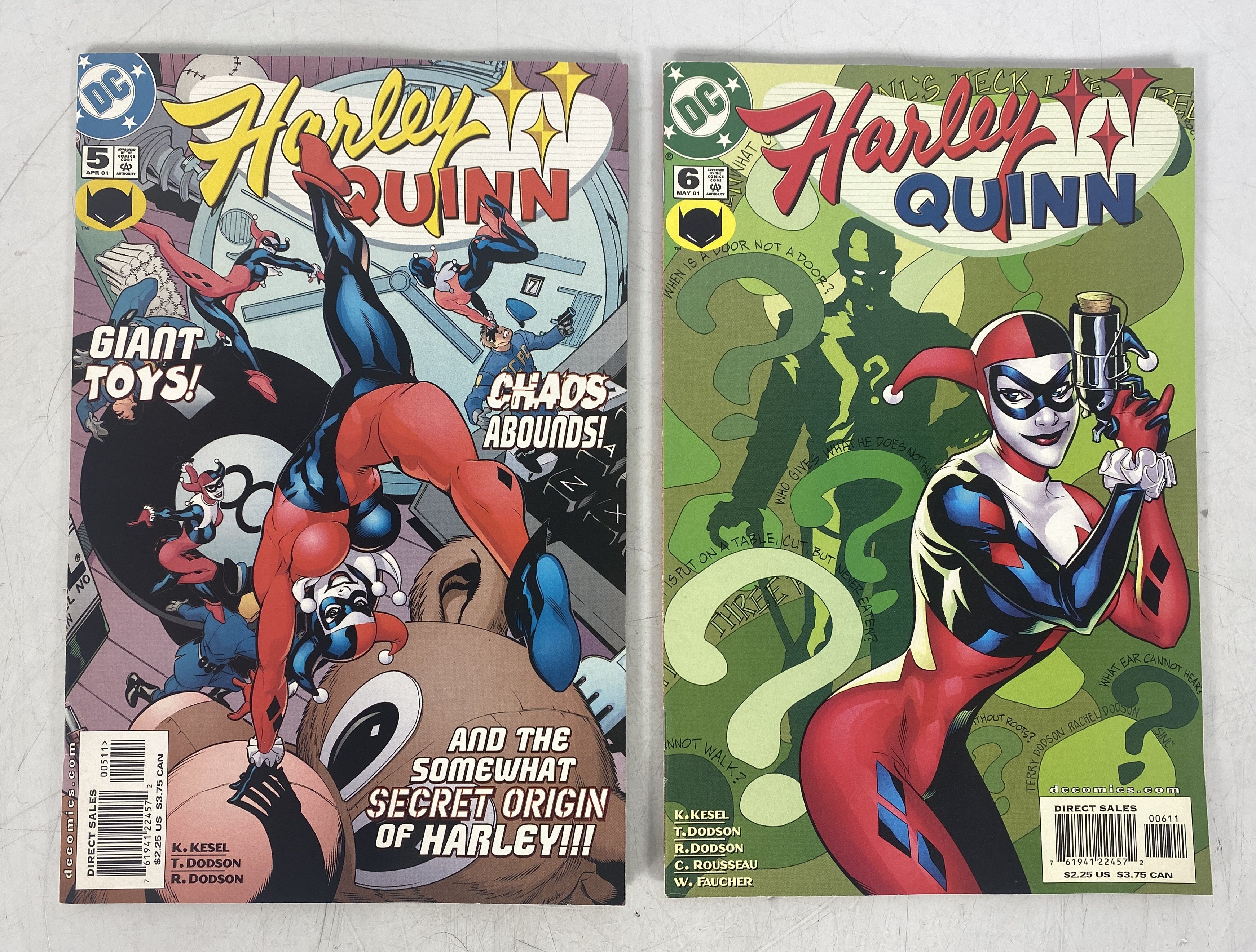 Harley Quinn Lot of 2 Comics #5, #6 2001 DC Comics