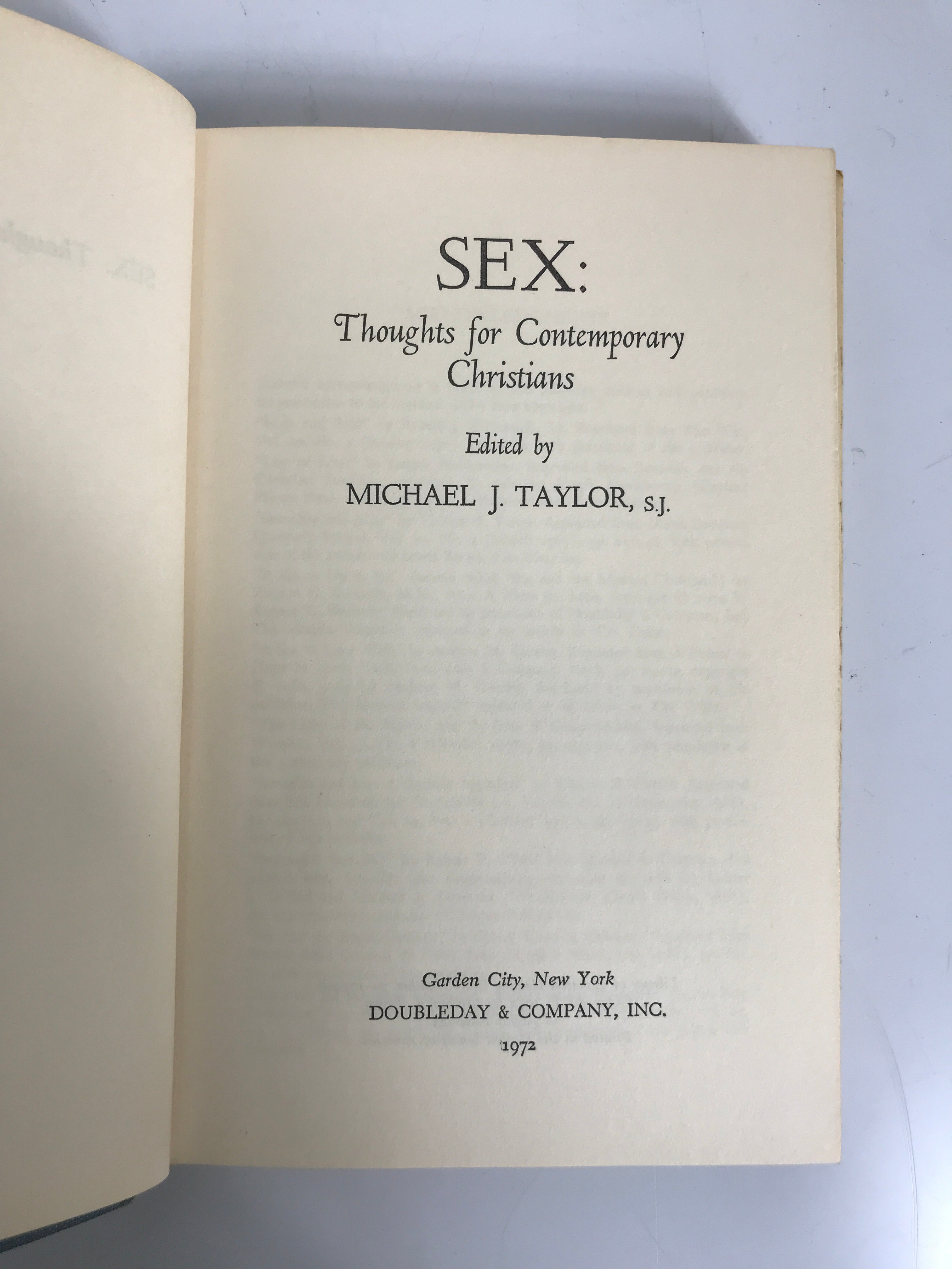 Lot of 2: Wonder in the Wild/Sex: Thoughts for Contemporary Christians 1969-72