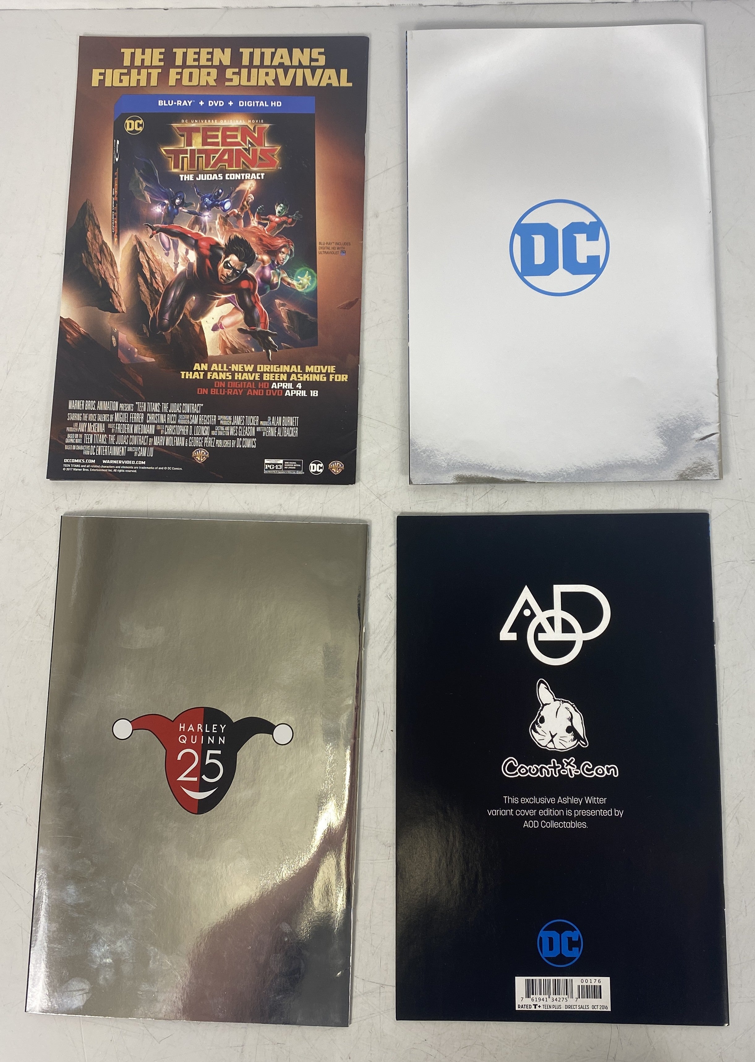 Lot of 4 Harley Quinn DC Rebirth 1, 16, 18, 24 Variant Covers DC Comics