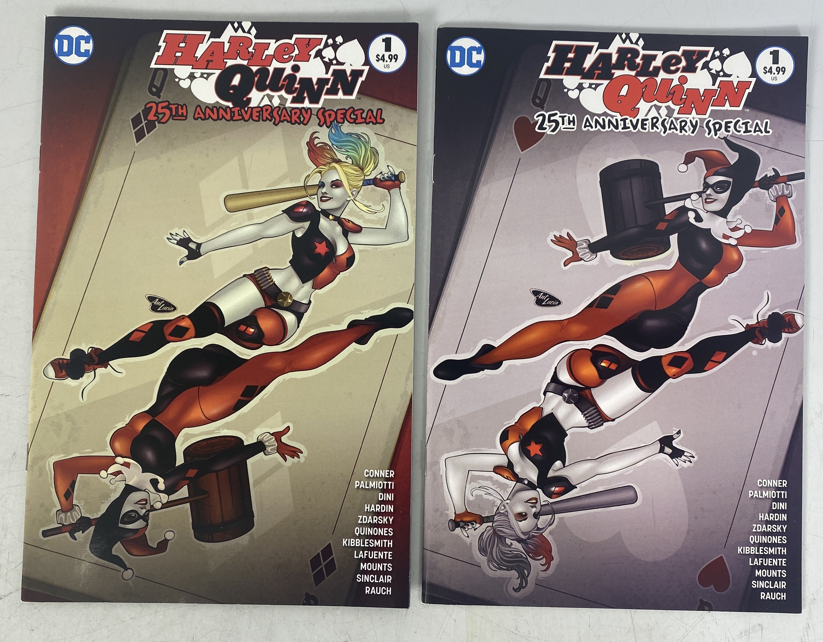 Harley Quinn 25th Anniversary Special #1 Ant Lucia Variants Lot of 2