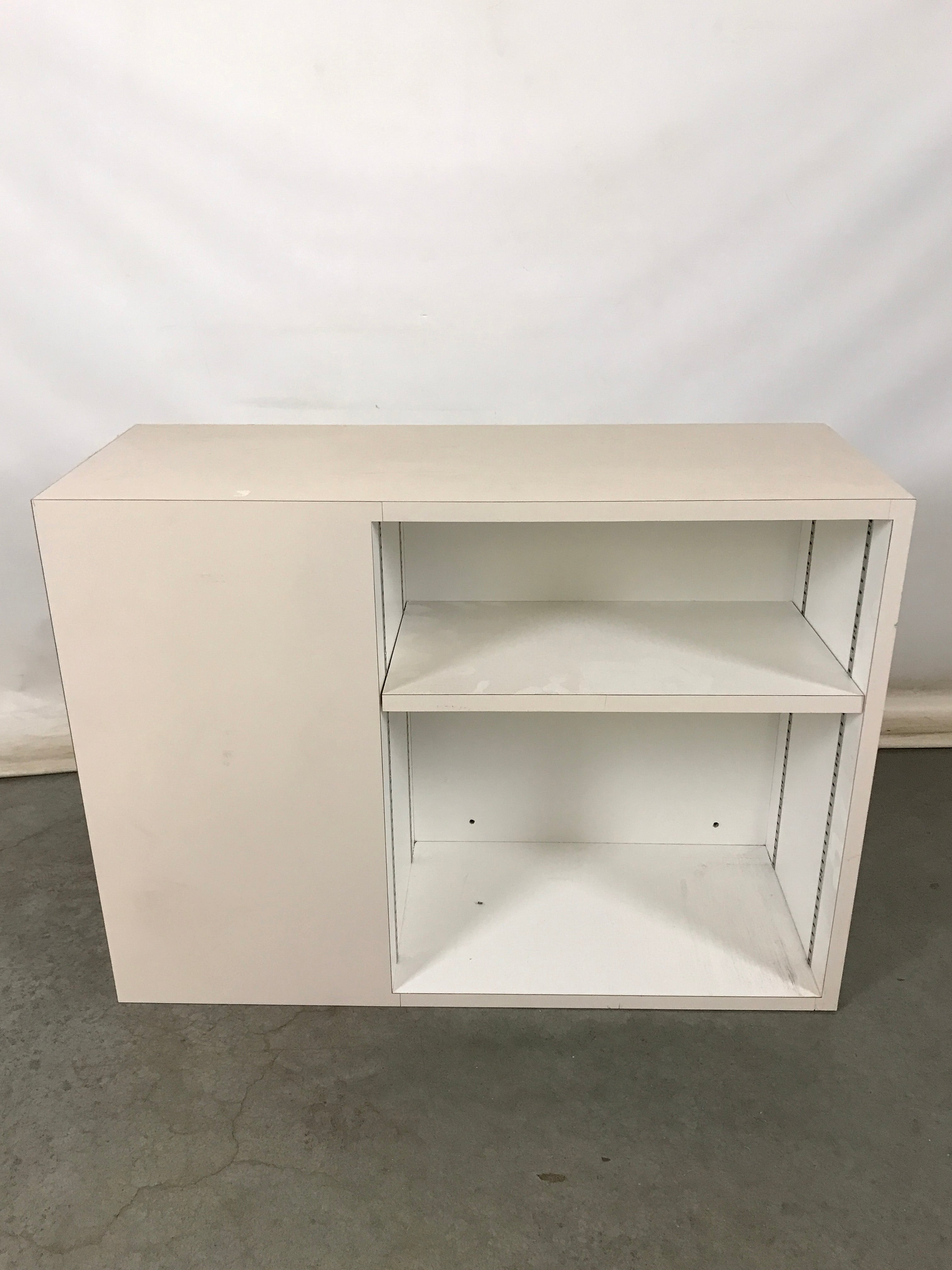 White Wooden Open-sided Cabinet