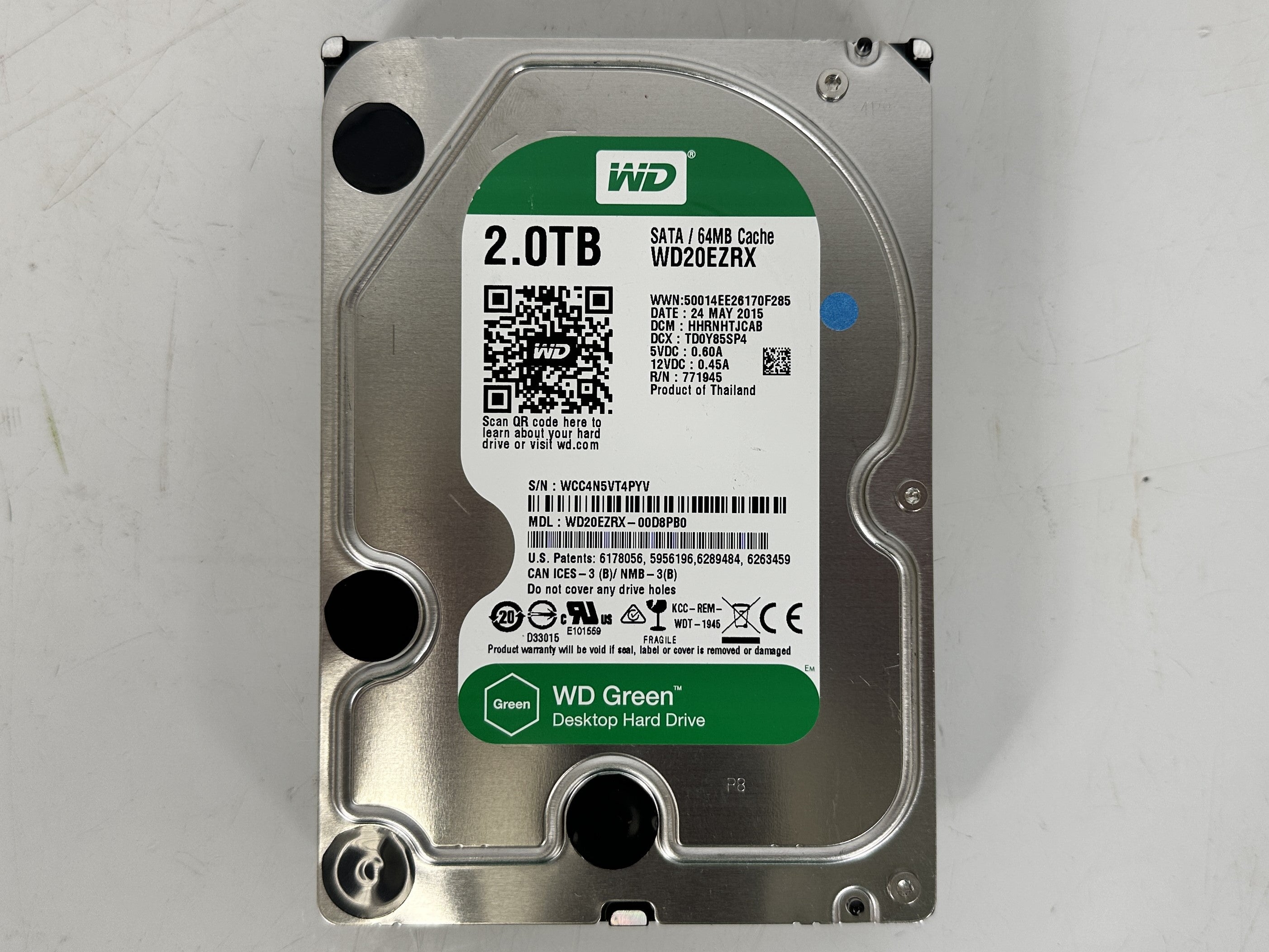 Western Digital WD Green WD20EZRX 2TB 5400 RPM 3.5" HDD