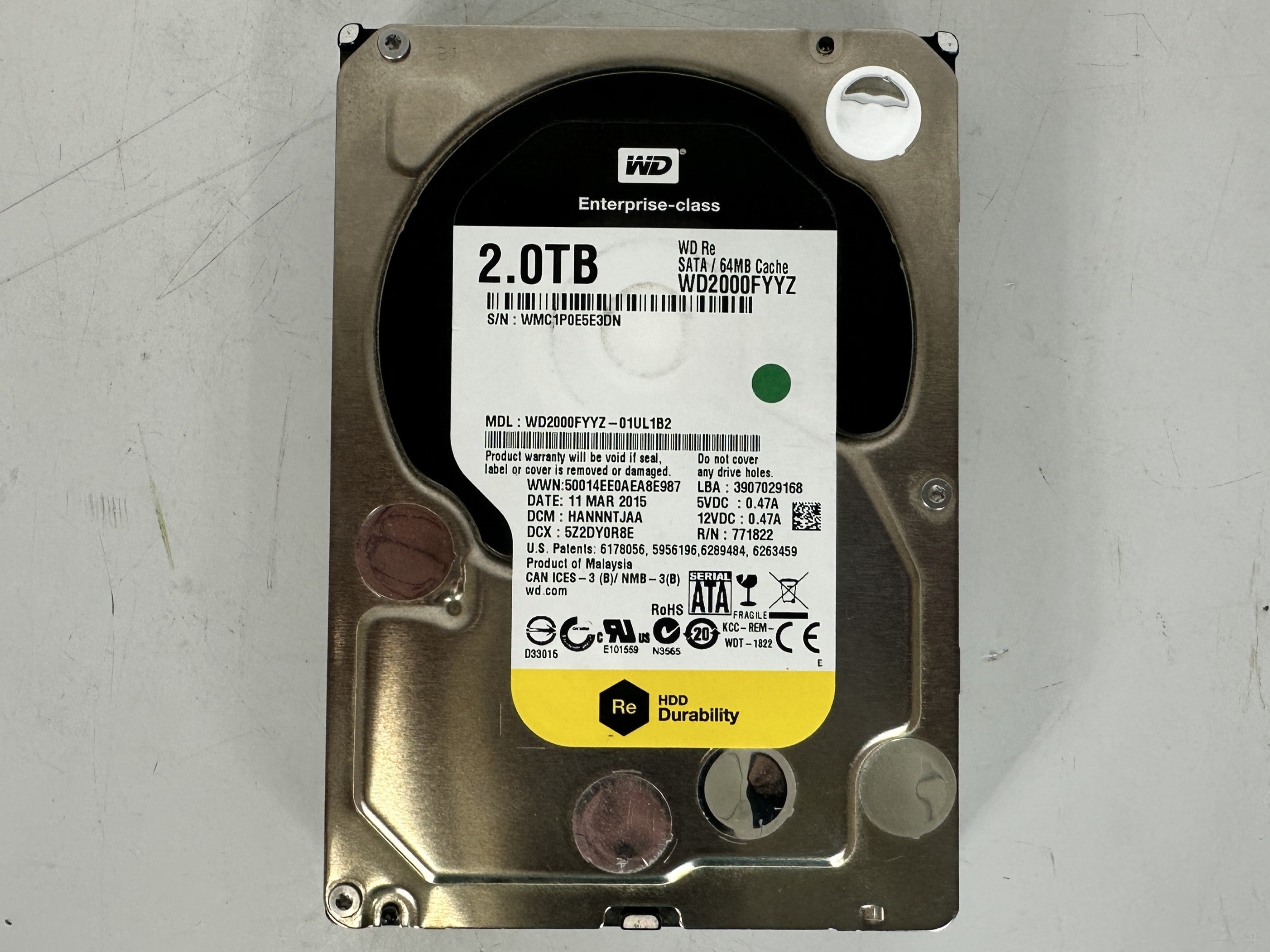 Western Digital Enterprise Storage 2TB 7200 RPM 3.5" HDD