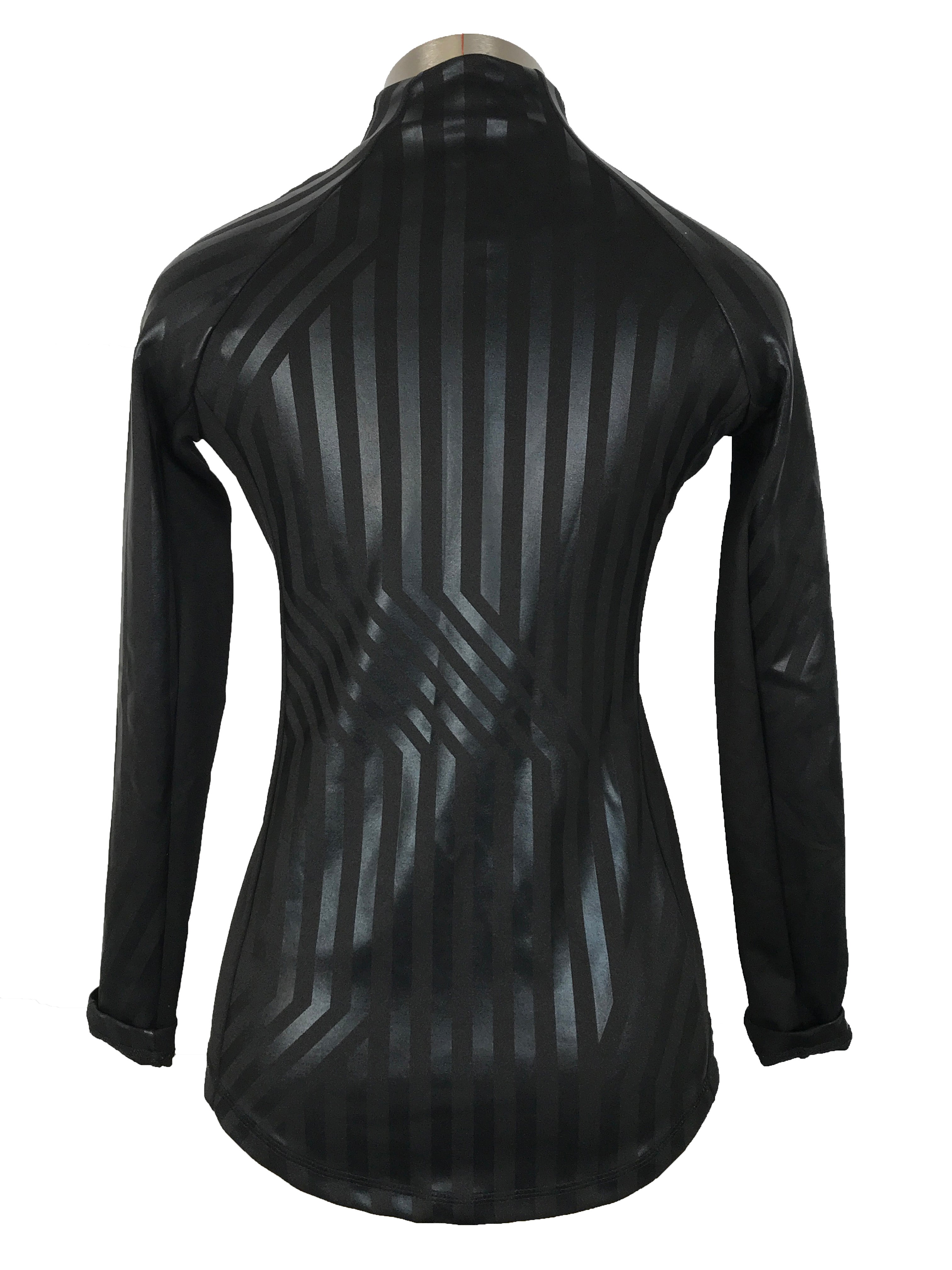Tommy Hilfiger Sport Black Striped Full-Zip – Women\'s Sweater Surplus Size MSU XS Store
