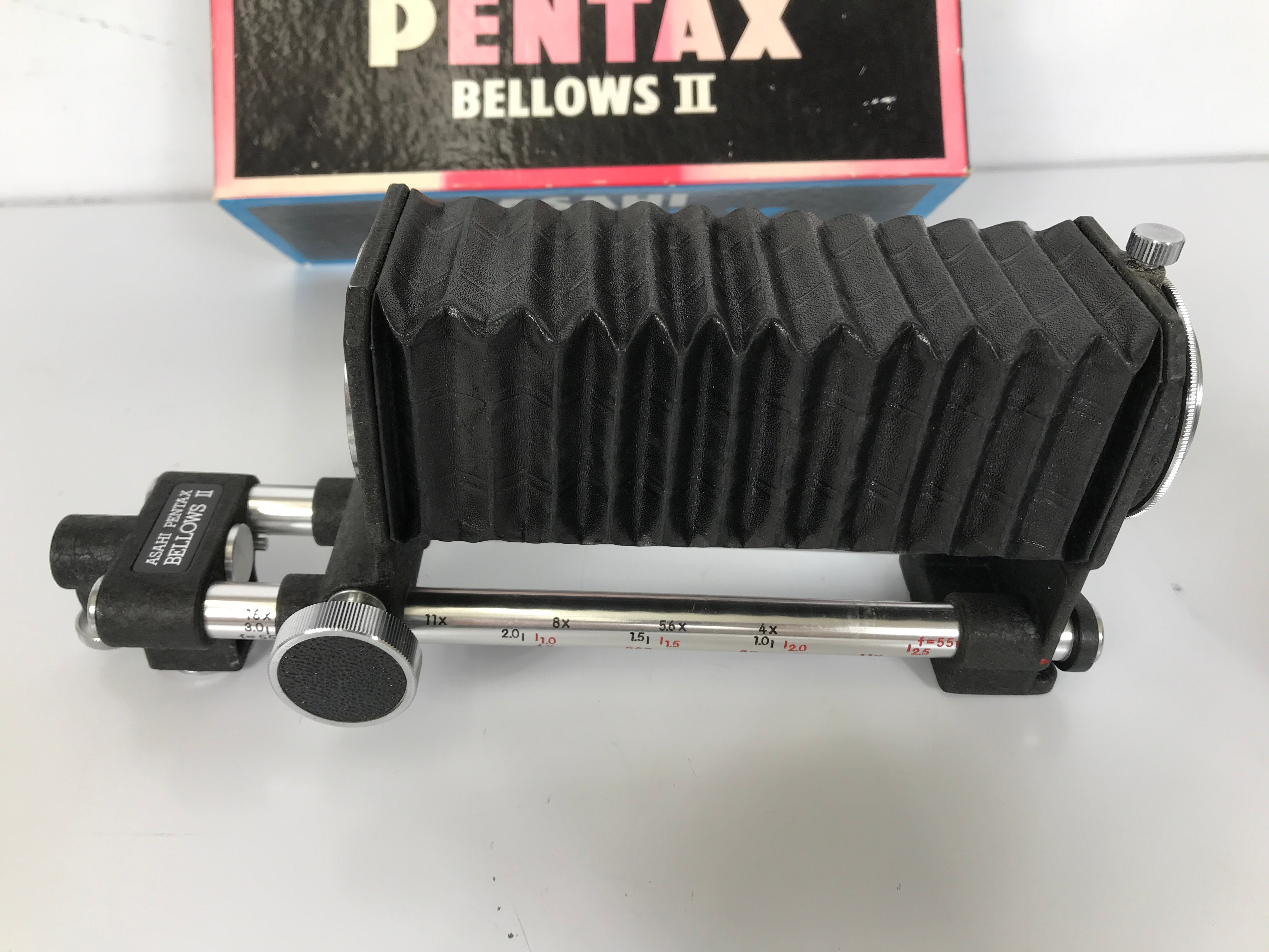 Asahi Pentax Bellows II and 35mm Slide Copier Attachment for Vintage Photography