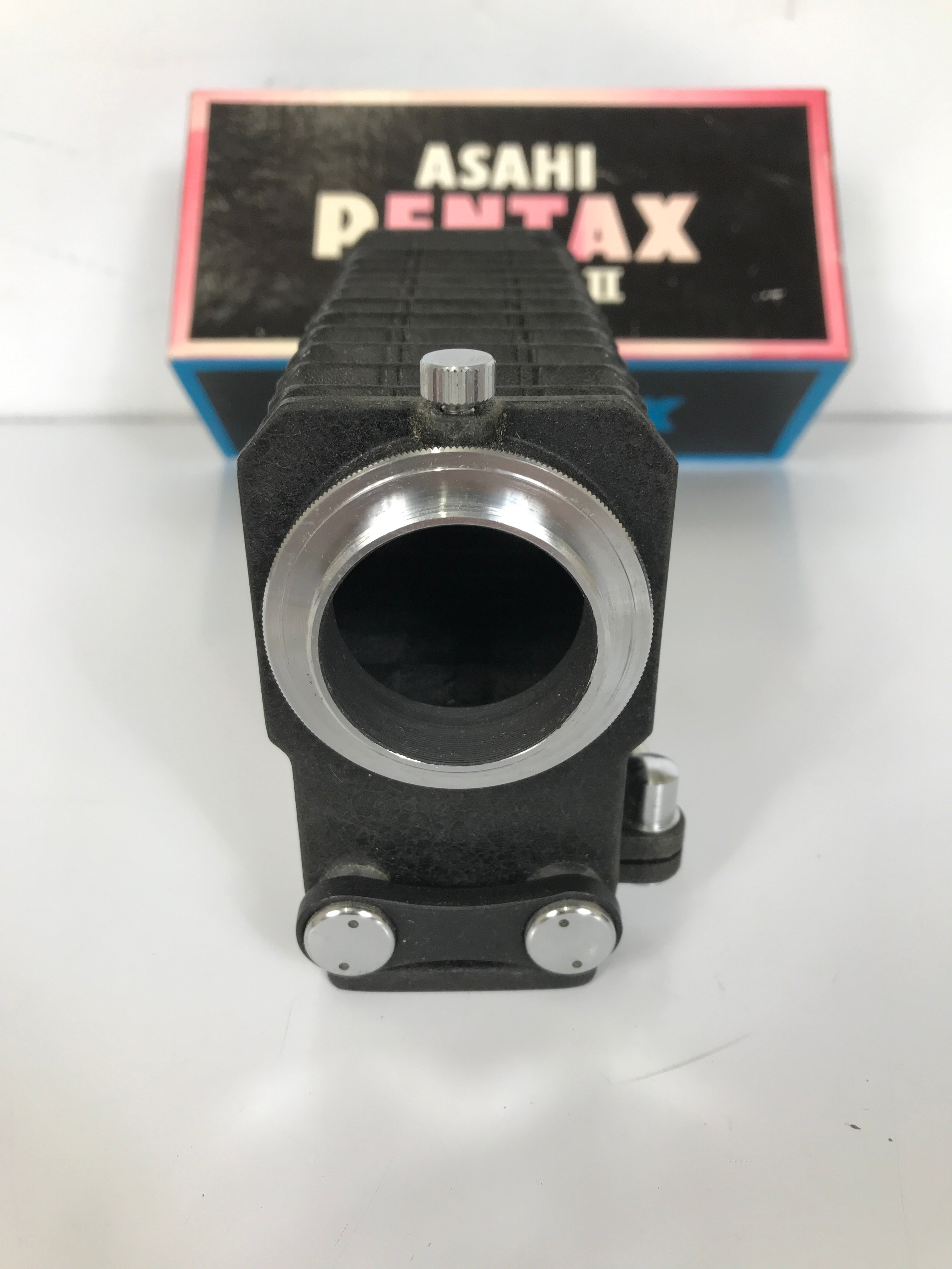 Asahi Pentax Bellows II and 35mm Slide Copier Attachment for Vintage Photography