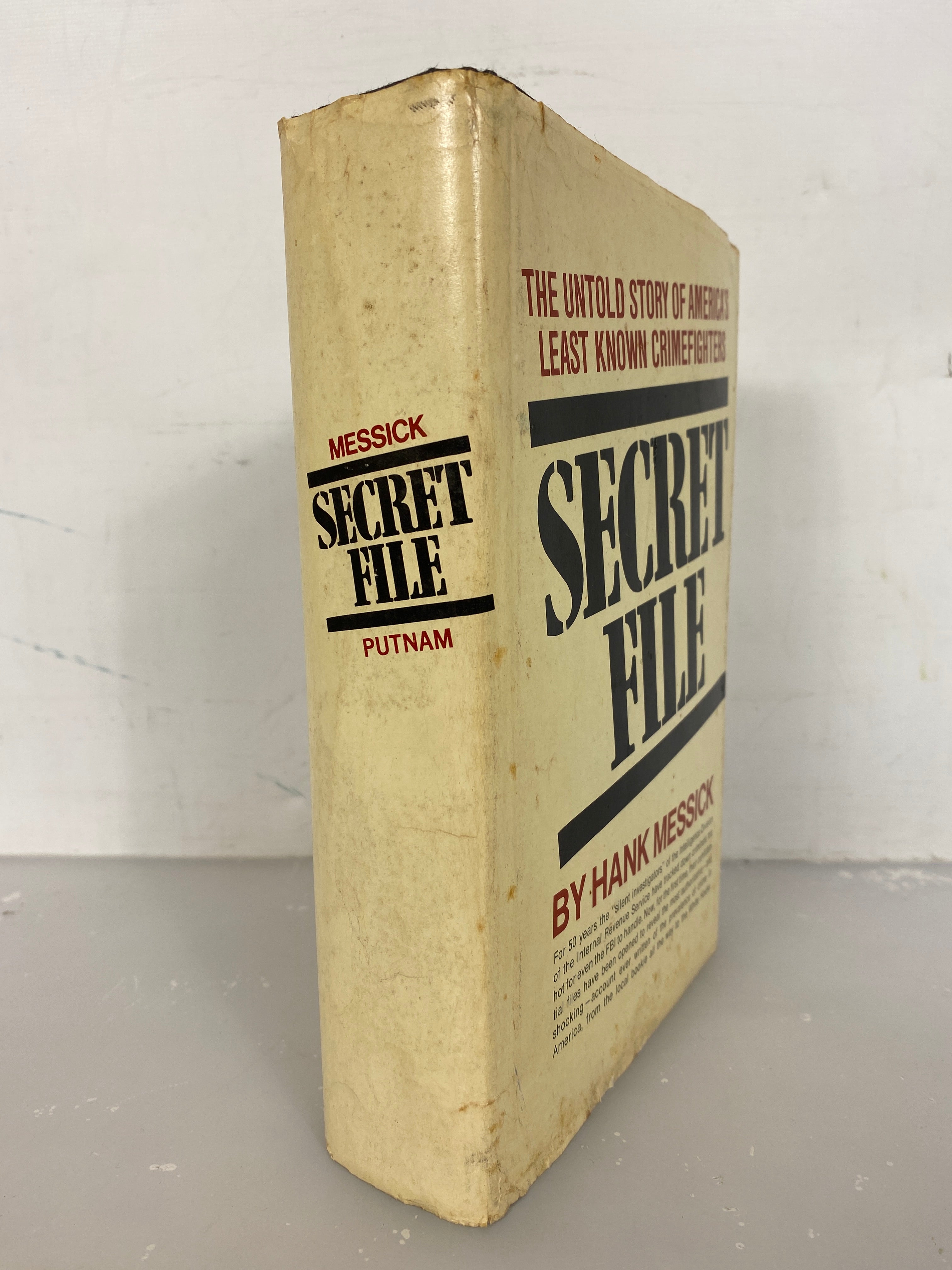 Vintage First Edition Secret File by Hank Messick 1969 G.P. Putnam's Sons HC DJ
