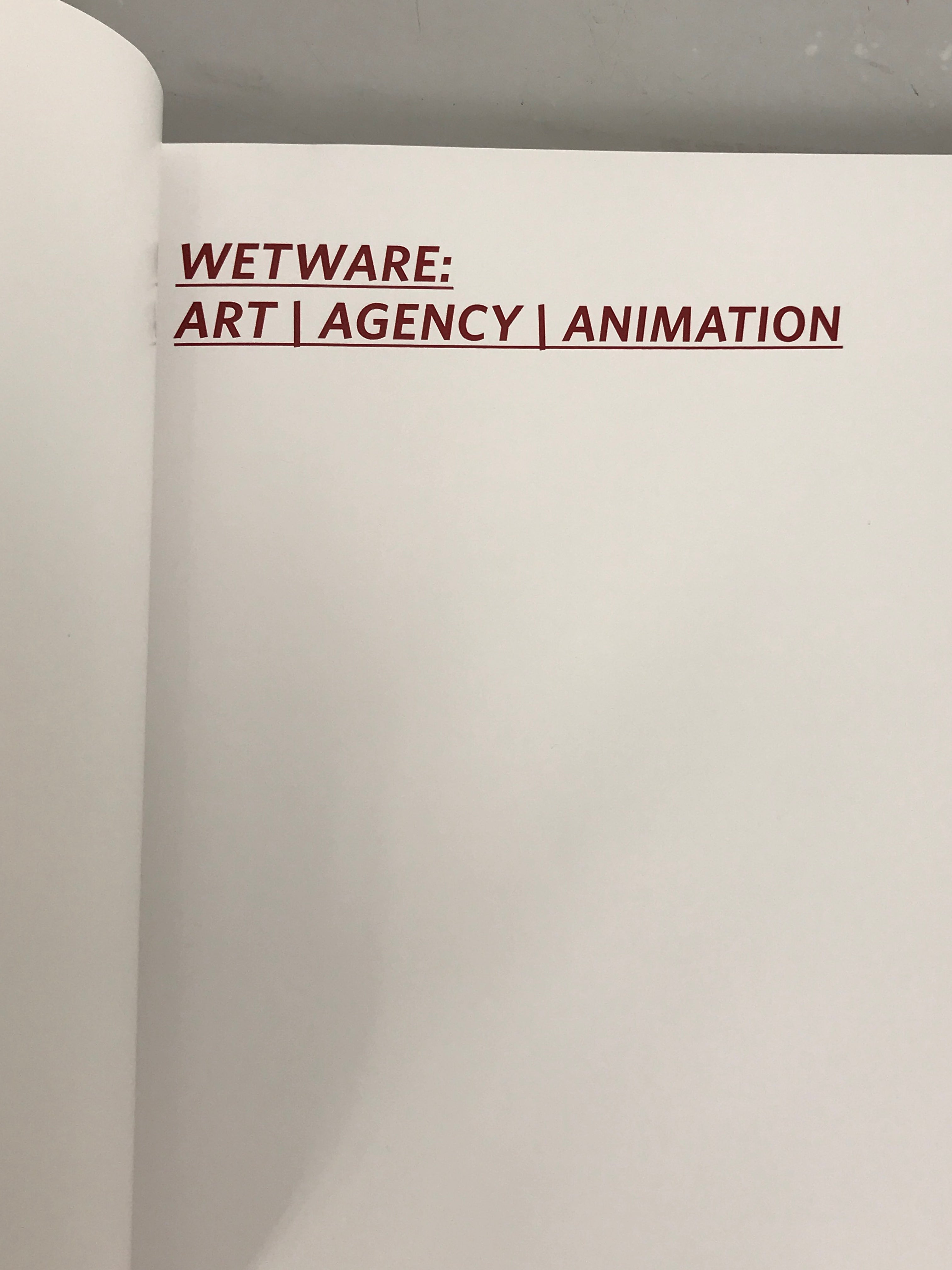 Wetware: Art Agency Animation Beall Center for Art + Technology UC Irvine 2016 SC