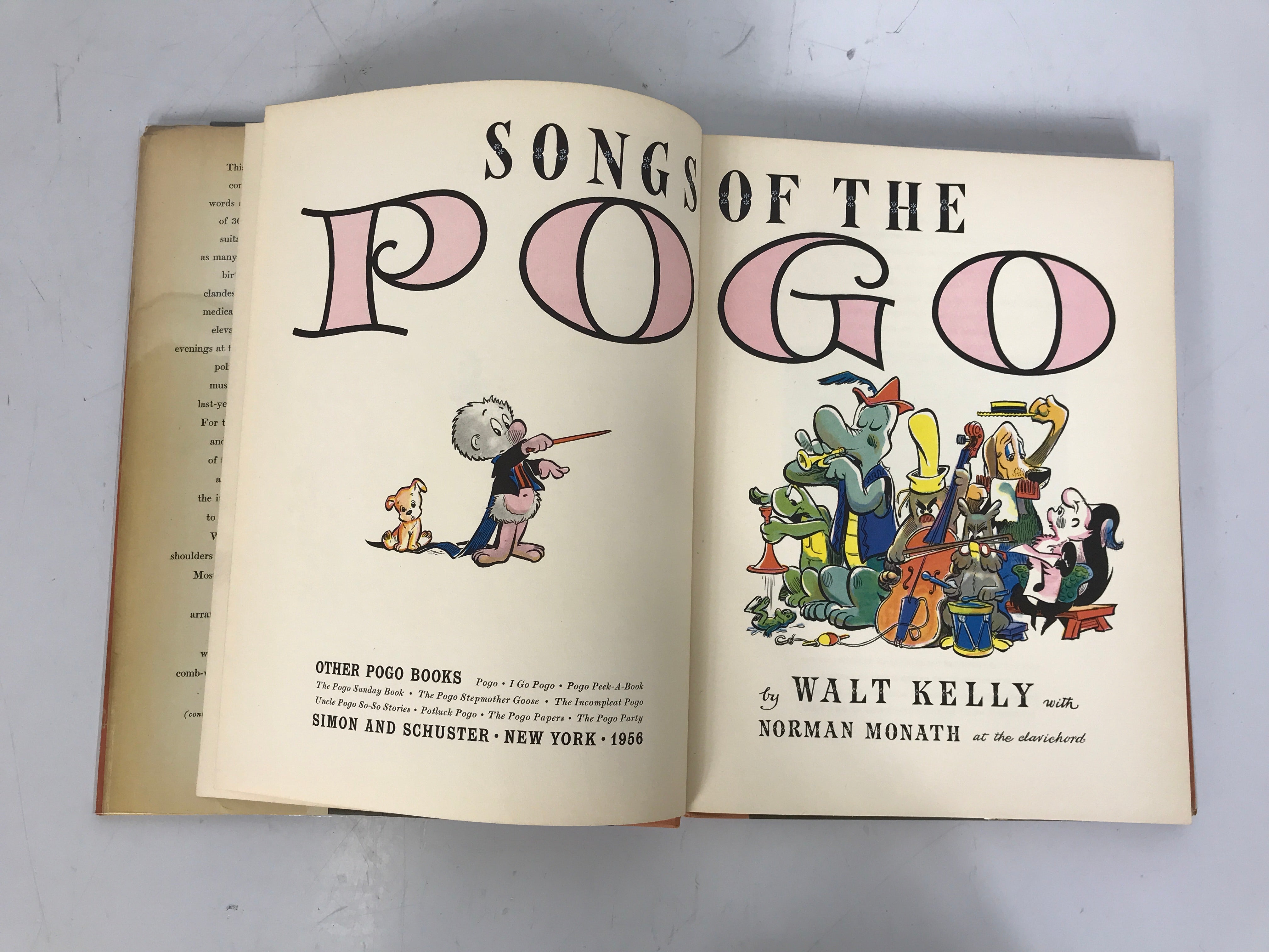 Songs of the Pogo by Walt Kelly Words & Music 1956 First Printing HCDJ