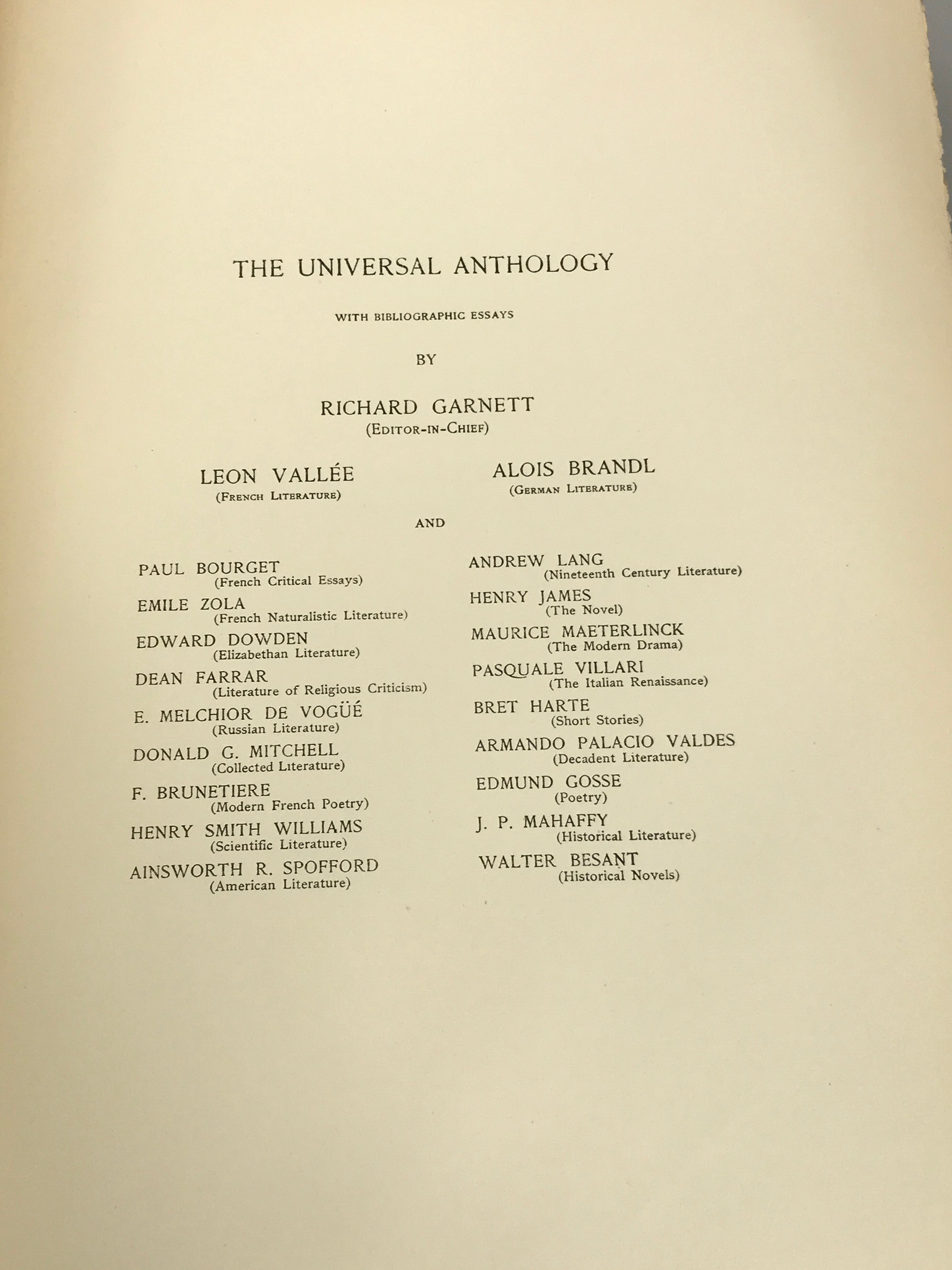 The Universal Anthology Edition Nationale Vols 1-33 253/1000 1889