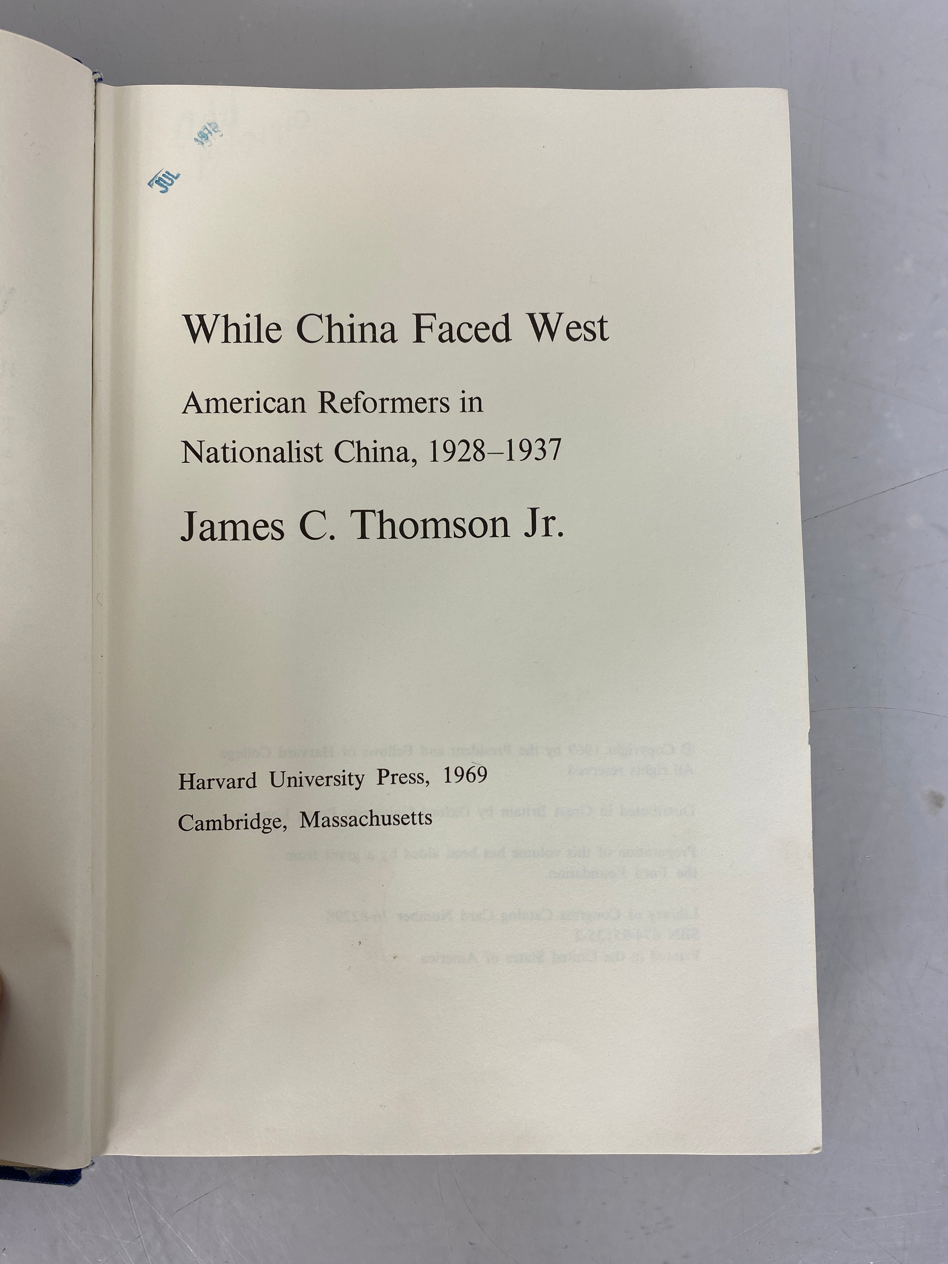 Lot of 2 Imperialism and Chinese Politics/While China Faced West HC Ex-Lib