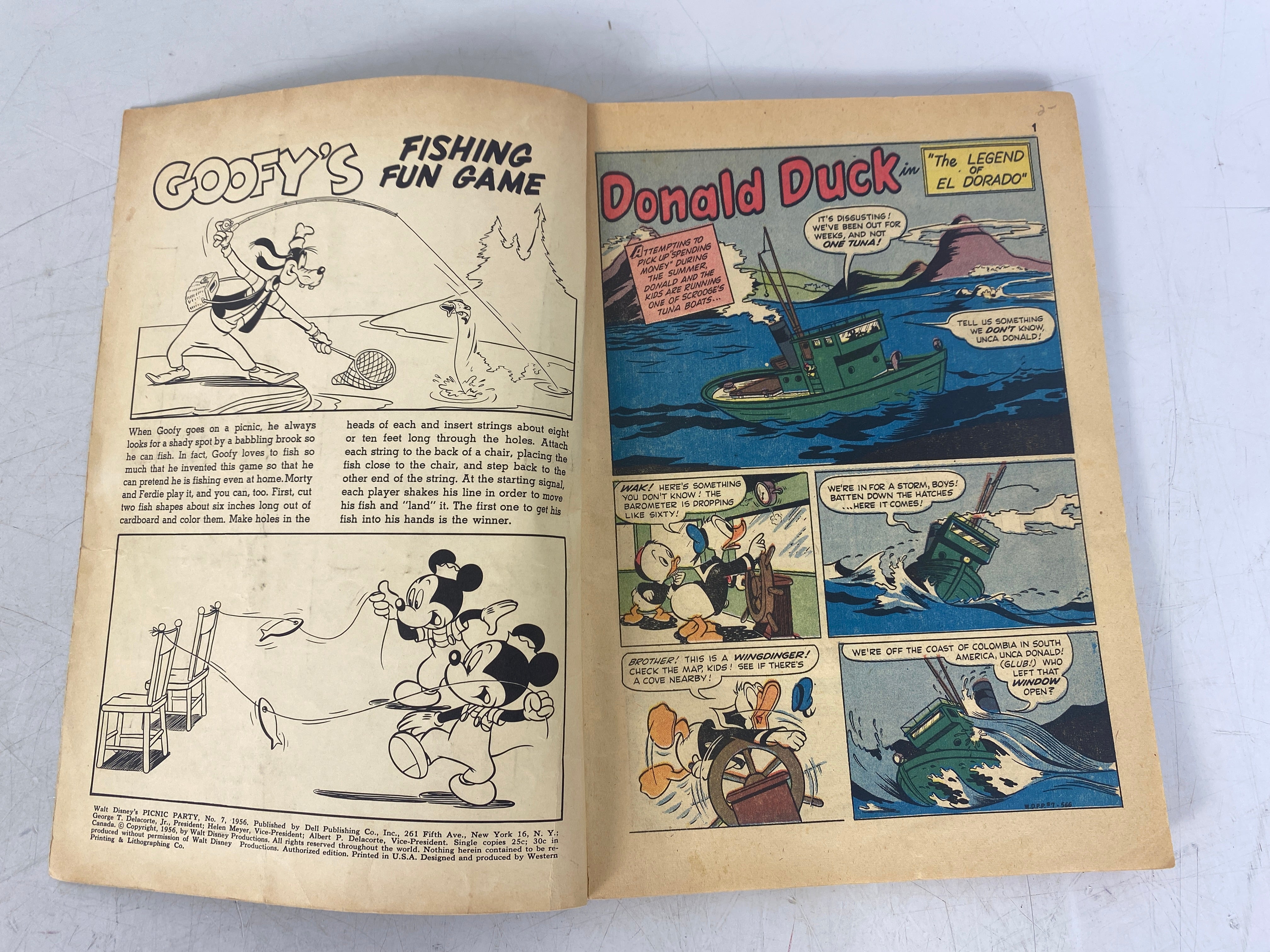 Disney Giant Size Dell Comics 1955, 1956, 1957 Lot of 3