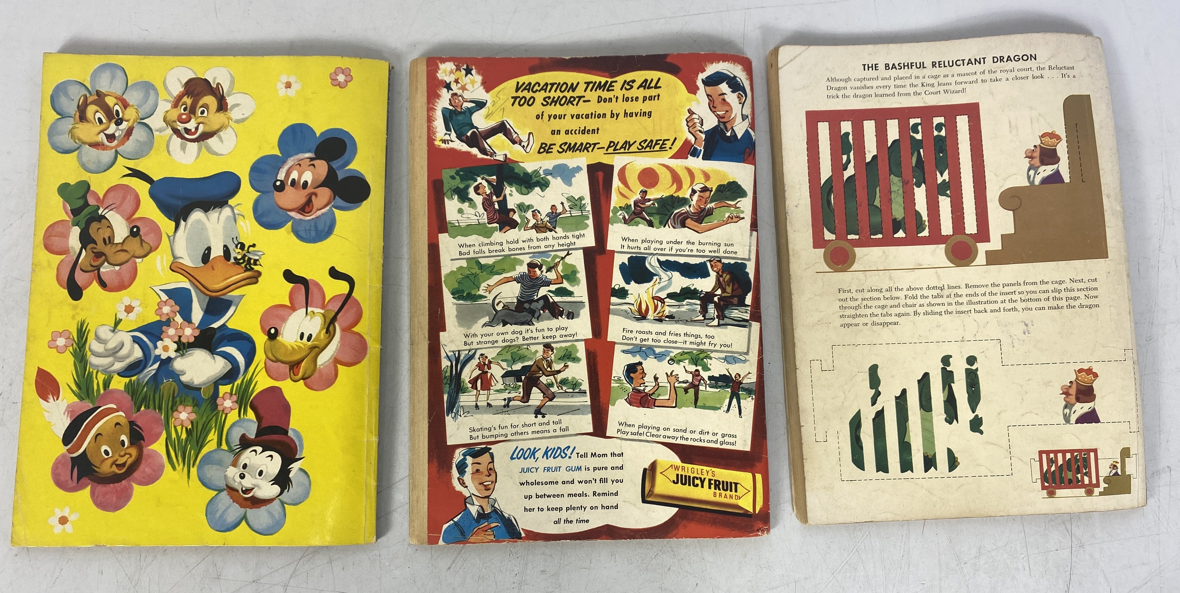 Disney Giant Size Dell Comics 1955, 1956, 1957 Lot of 3