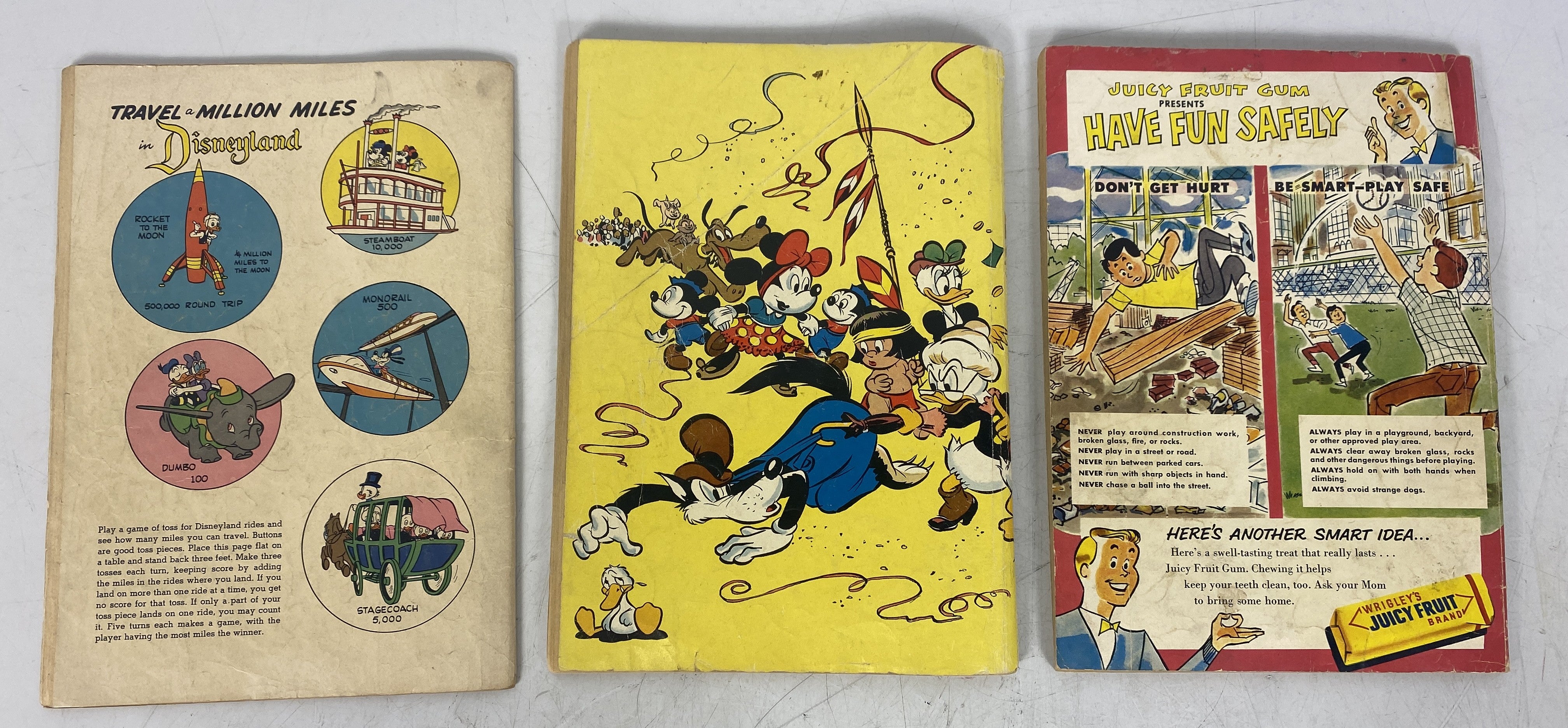 Disney's Disneyland Vacation Dell Comics 1951 and 1958/1959 Lot of 3