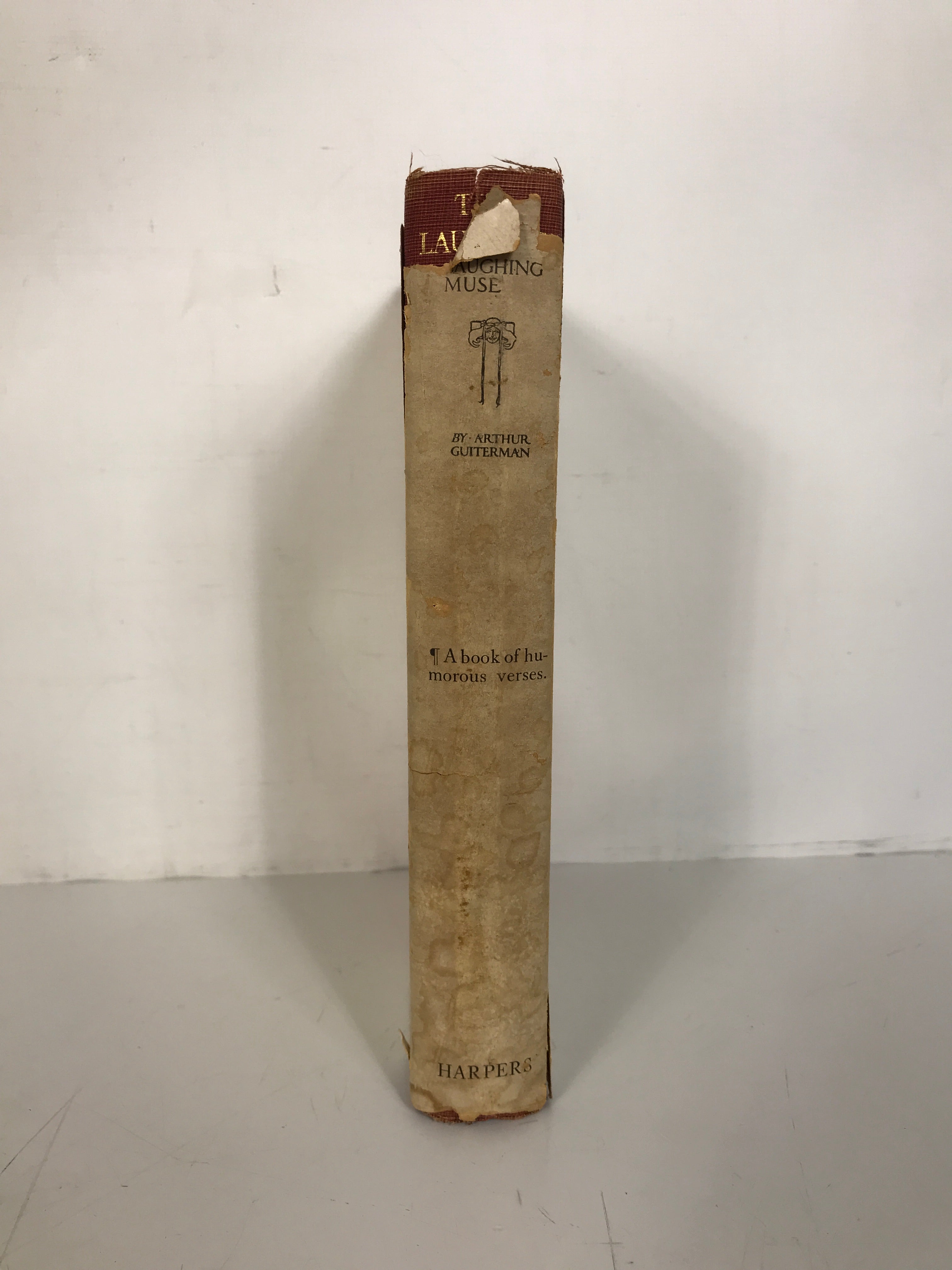 The Laughing Muse Arthur Guiterman Signed/Dated 1st Edition HCDJ