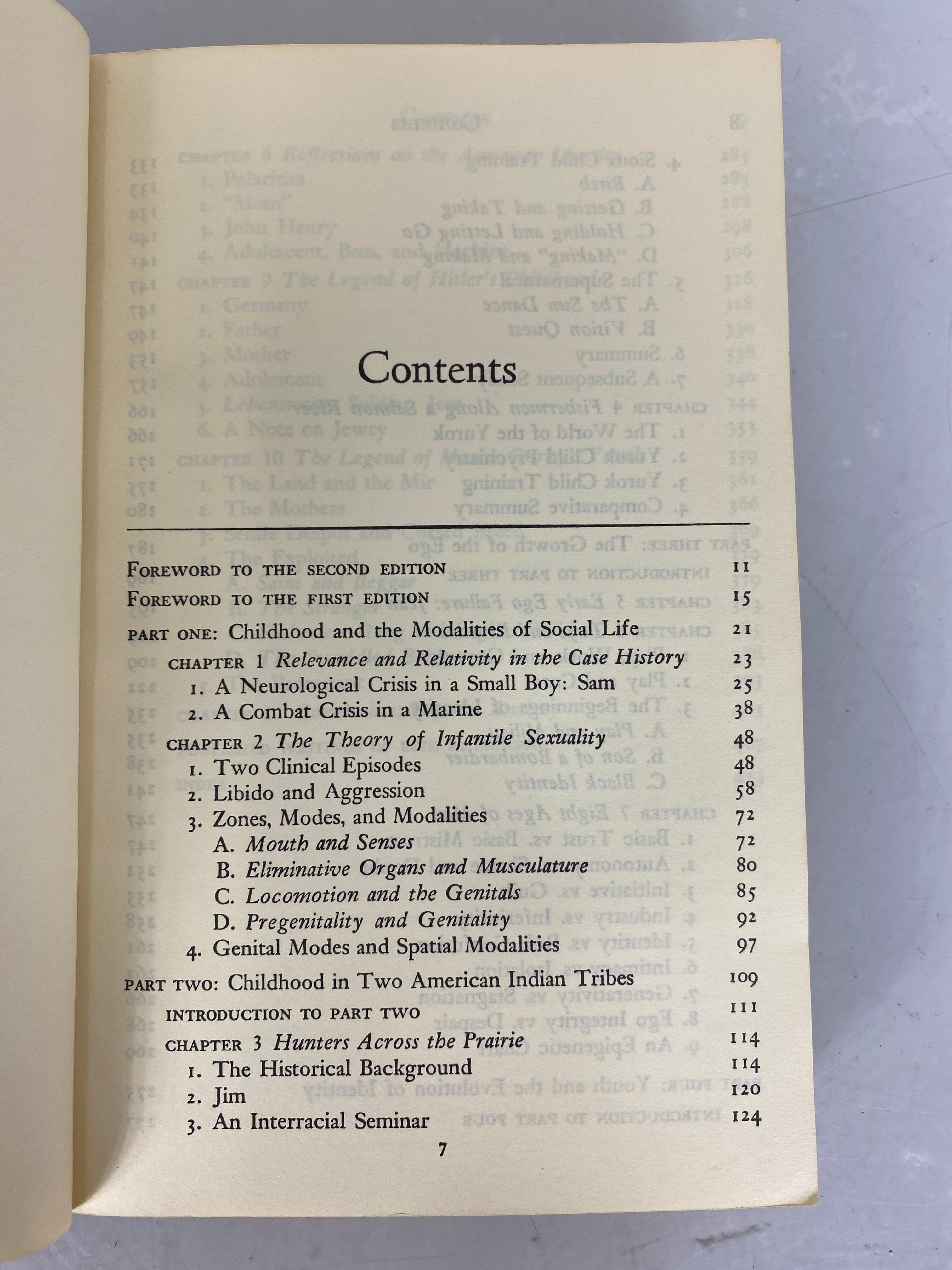 Lot of 2 Childhood and Society/Origins of Intellect Piaget's Theory 1963-1969 SC