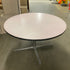 Grey Top Round Table w/ Chrome Metal Base