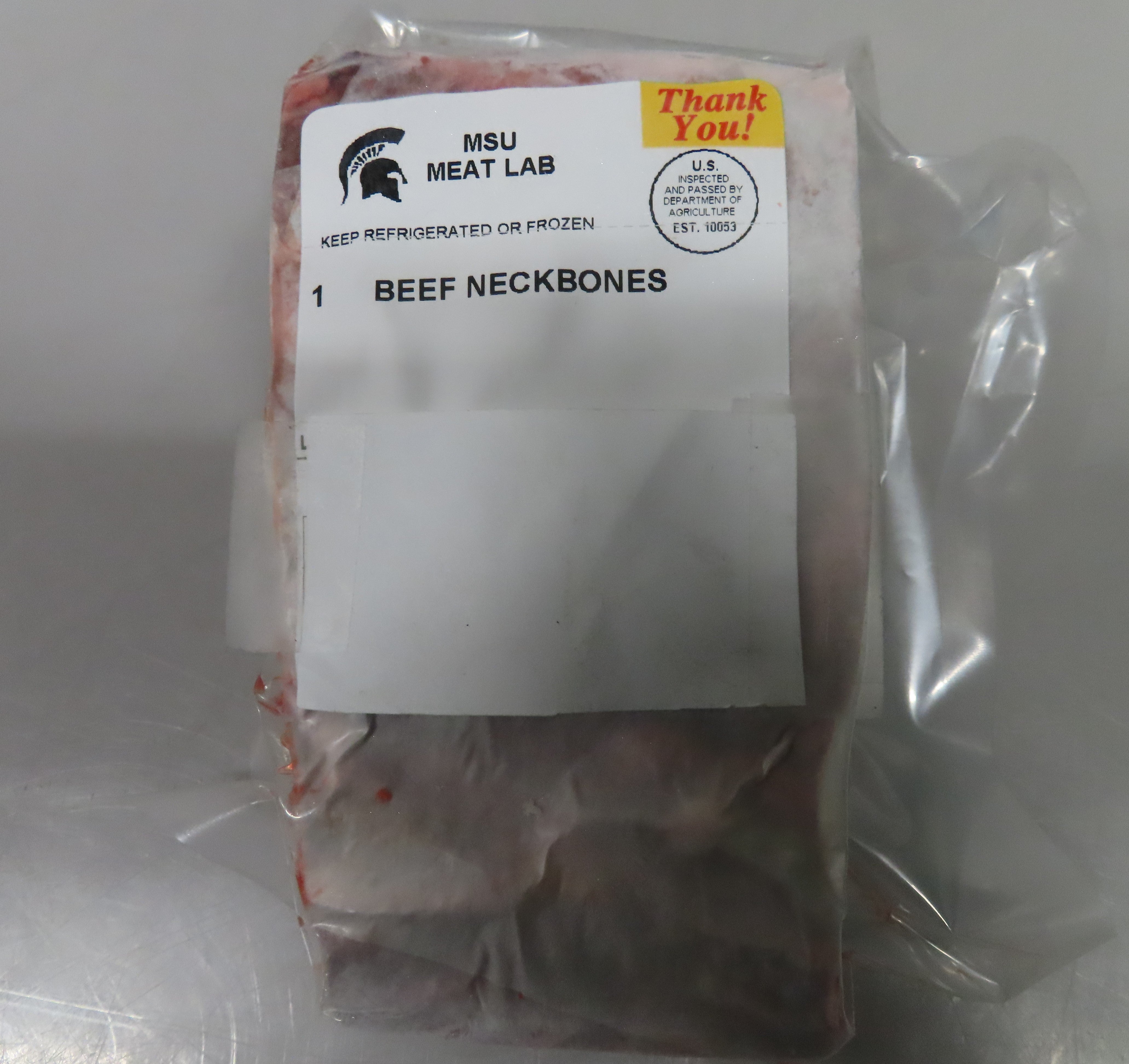 MSU Meat Labs Beef Neckbones