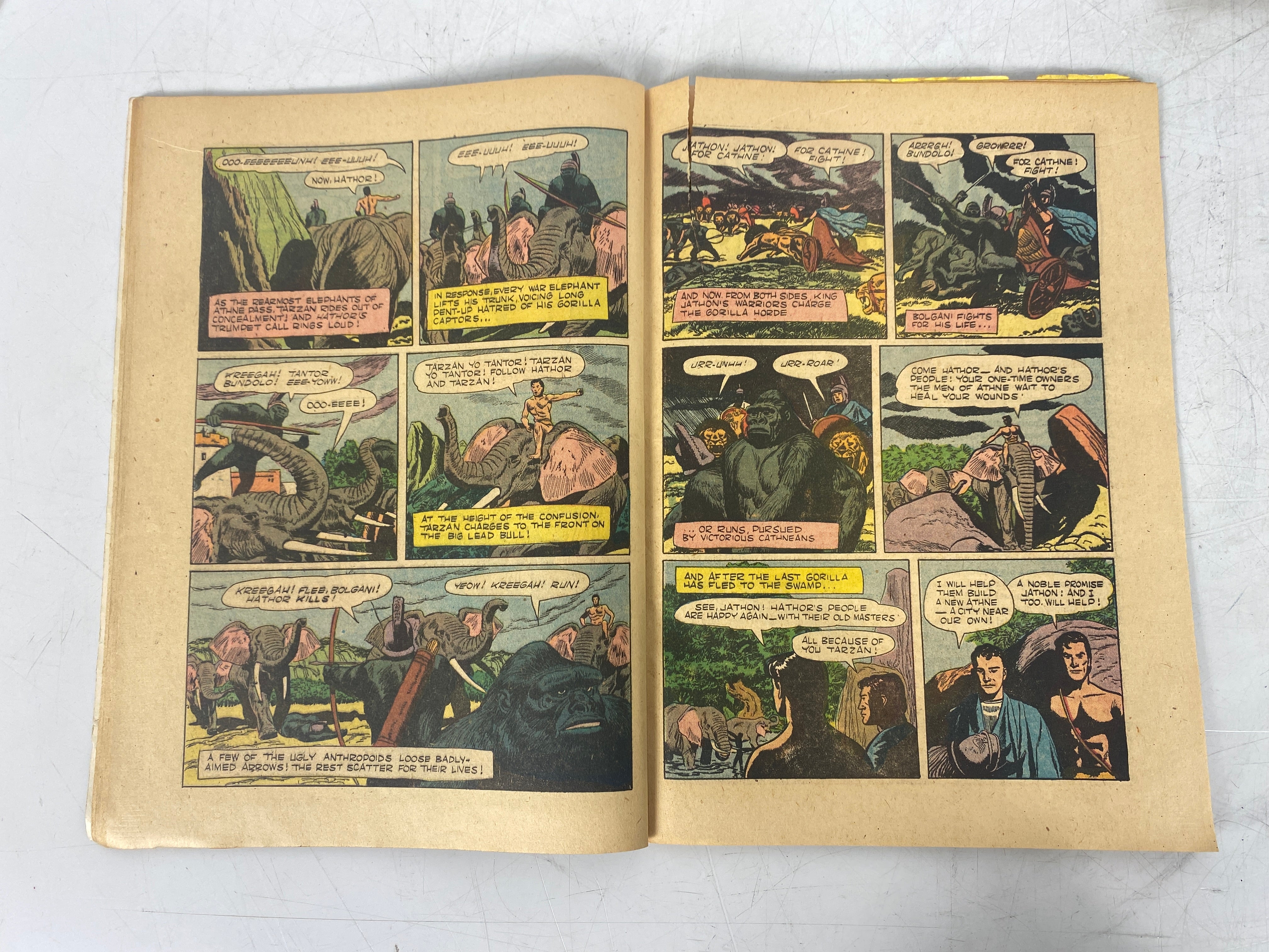 Dell Comics Lot of 4 Tarzan Comics 1954-1957