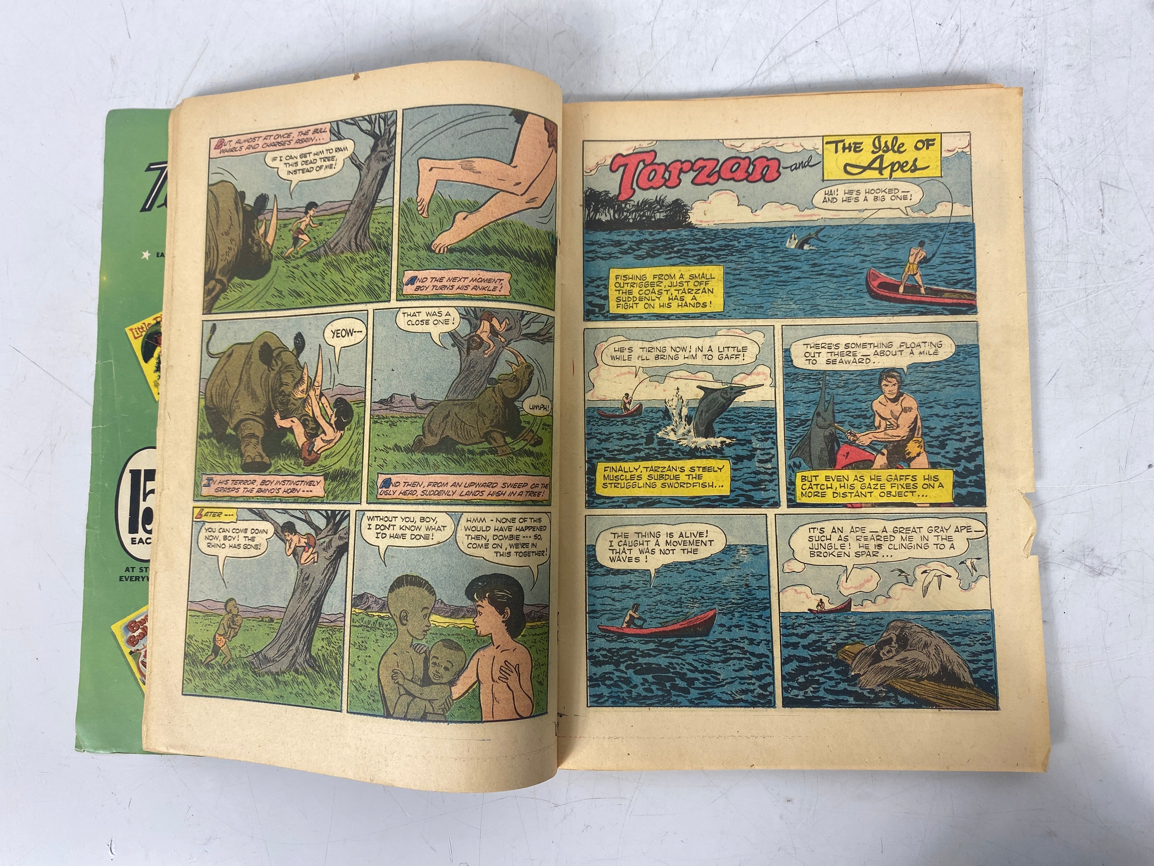 Dell Comics Lot of 4 Tarzan Comics 1954-1957