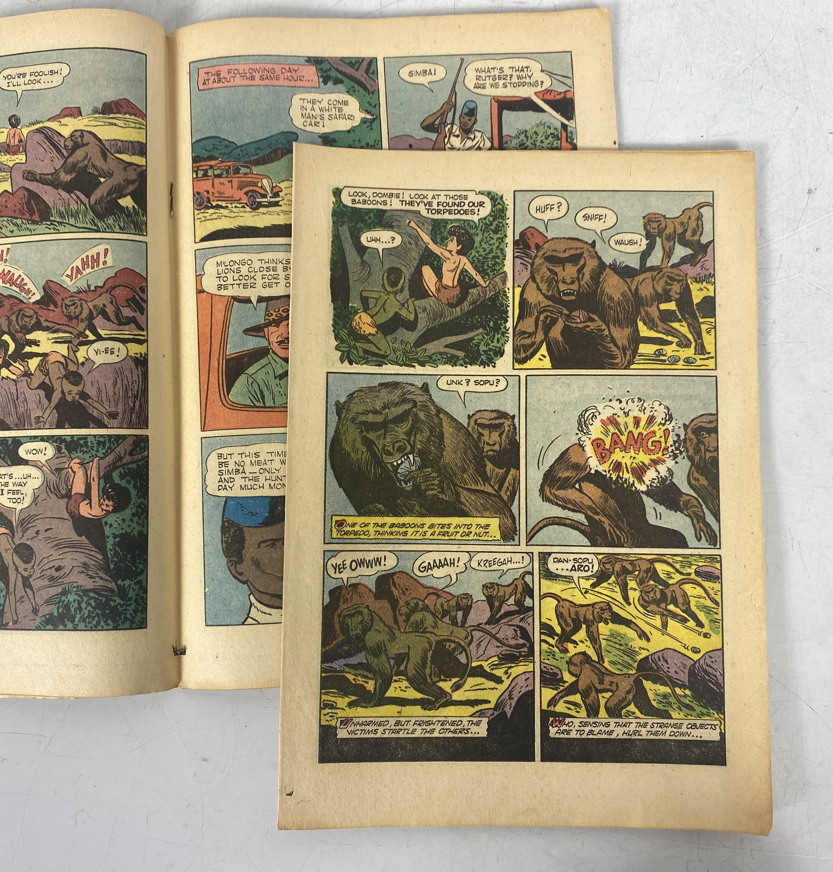 Dell Comics Lot of 4 Tarzan Comics 1954-1957