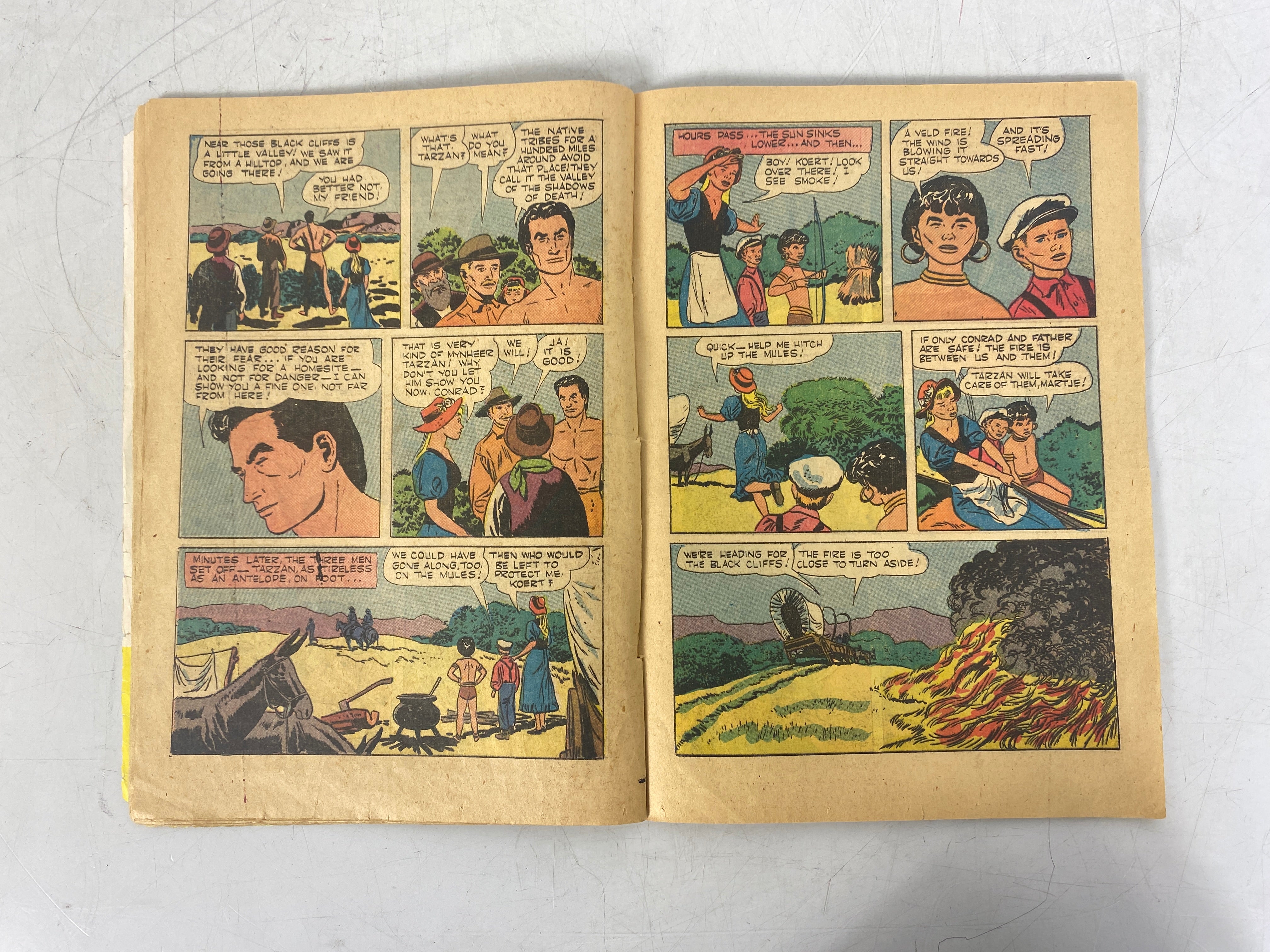 Dell Comics Lot of 4 Tarzan Comics 1954-1957