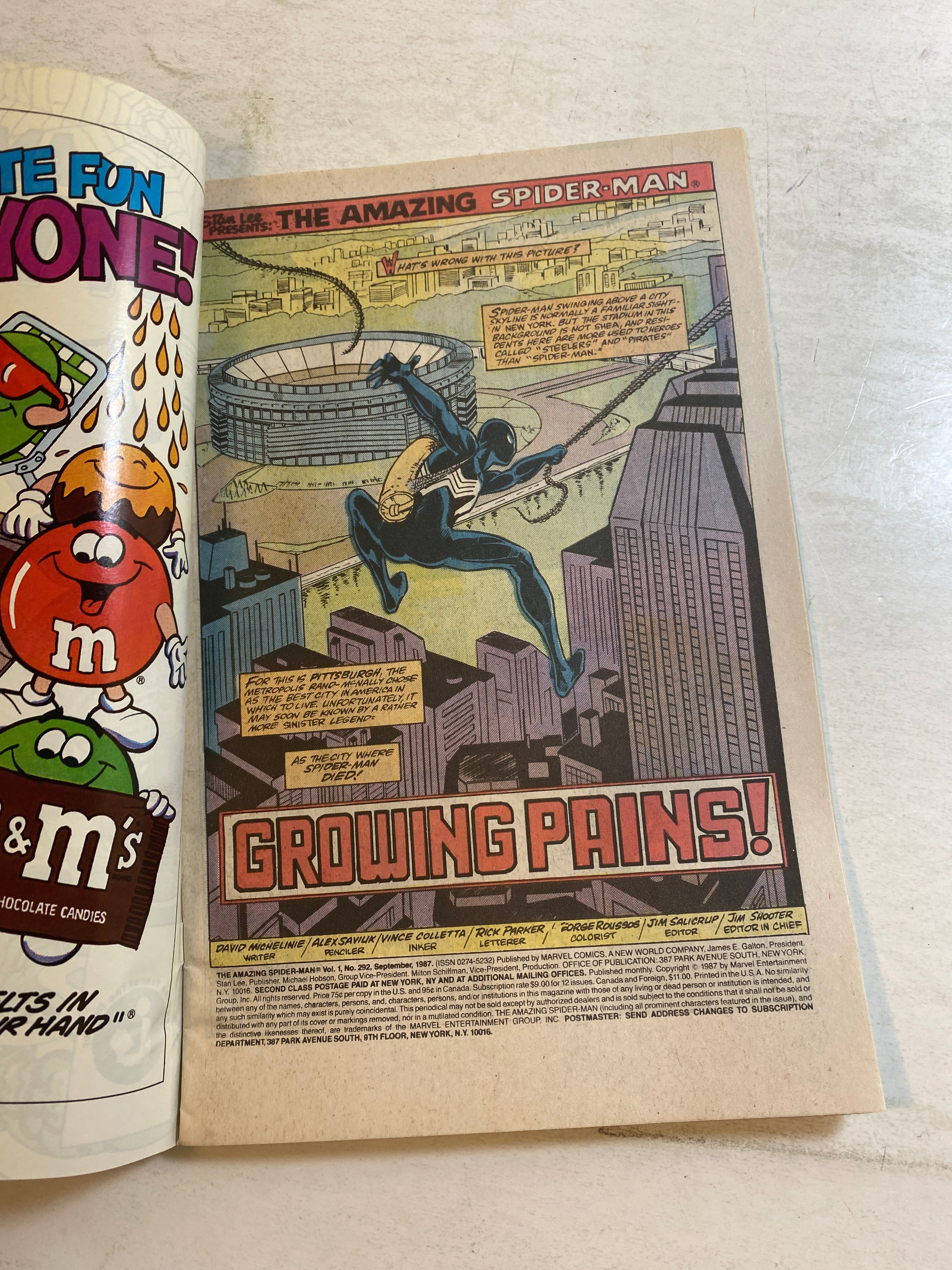 Amazing Spider-Man #292 Marvel Comic 1987