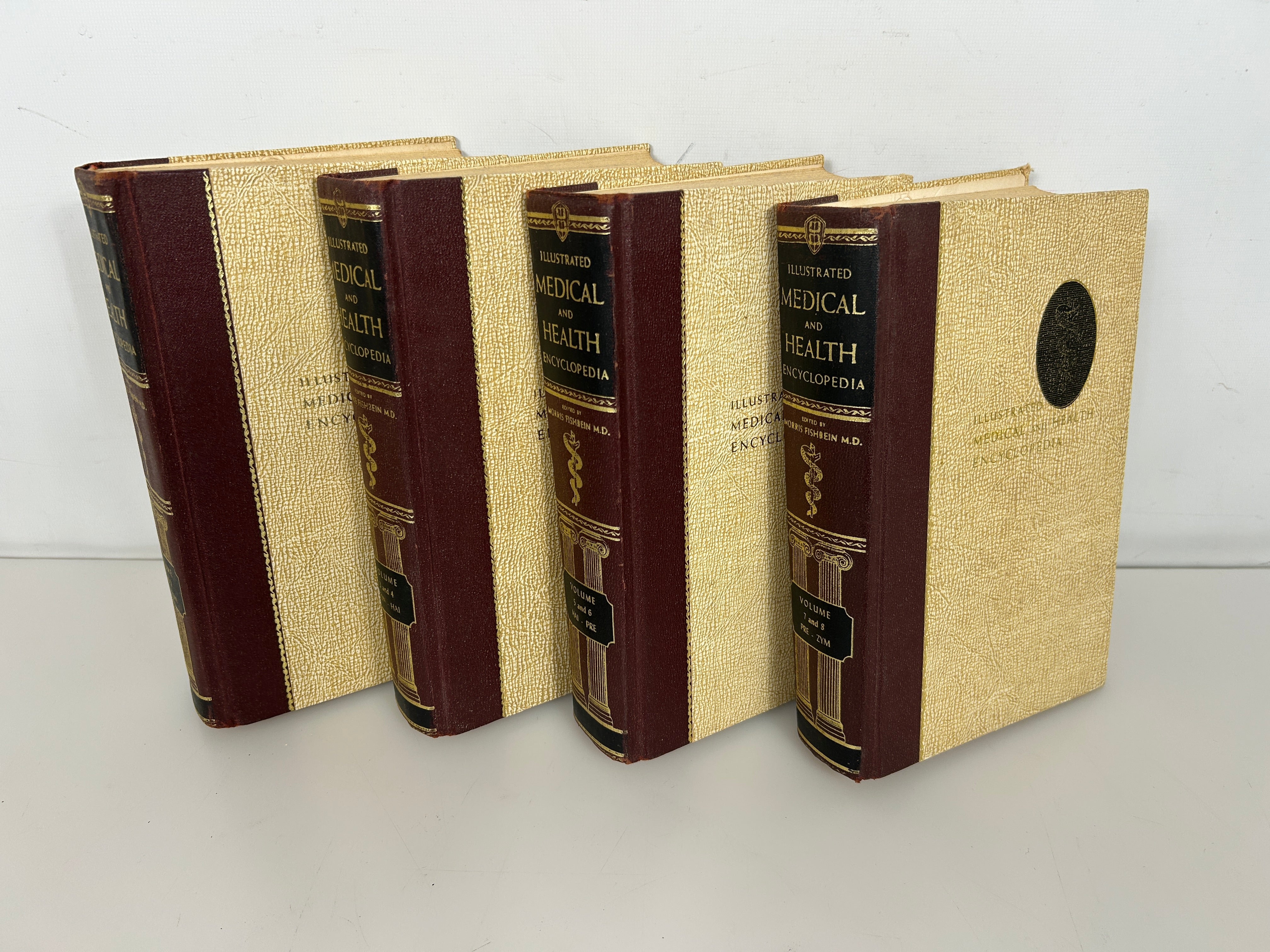 4 Volume Set: Illustrated Medical & Health Encyclopedia by Fishbein 1966 HC