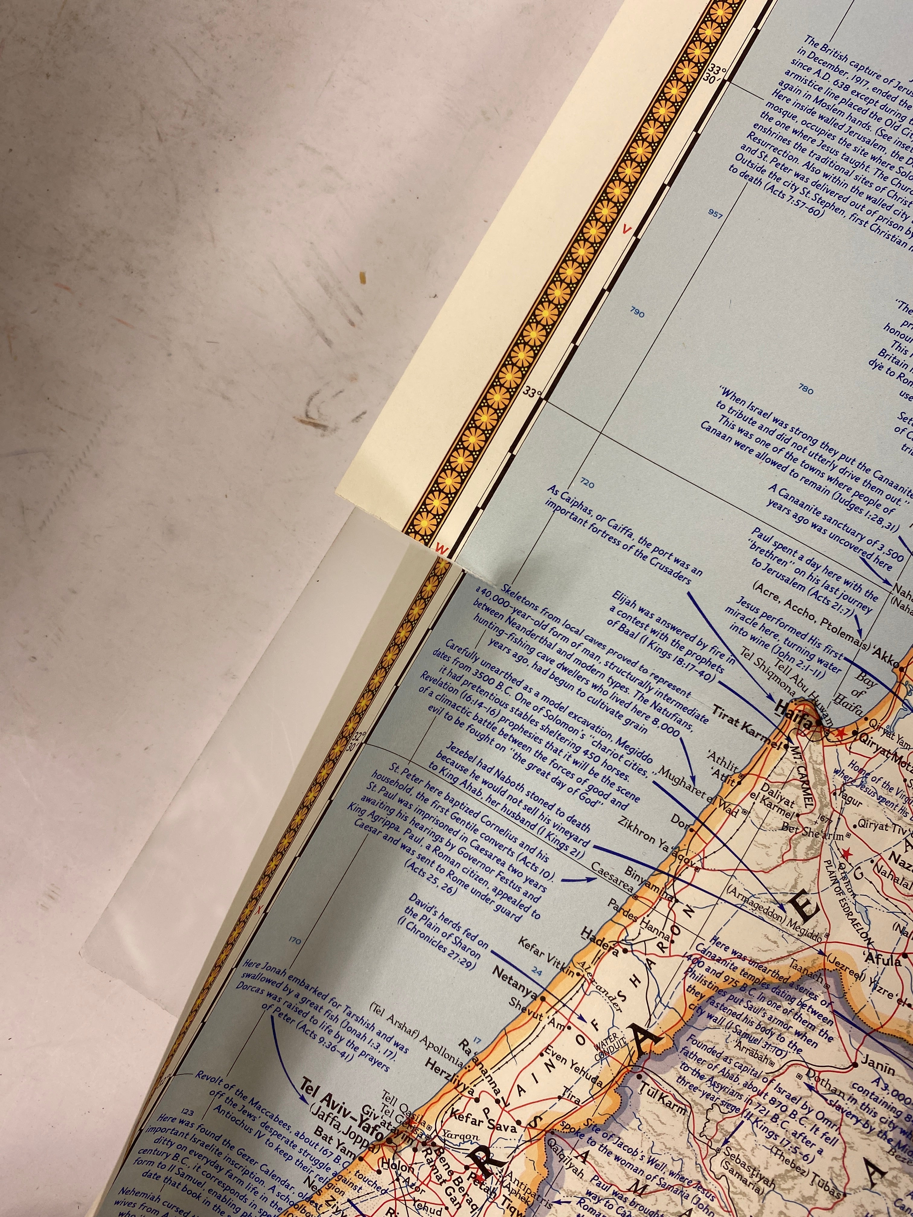 Lot of Nat Geo Maps: Holy Land/Jerusalem/Conflict in the Middle East/Bible Lands
