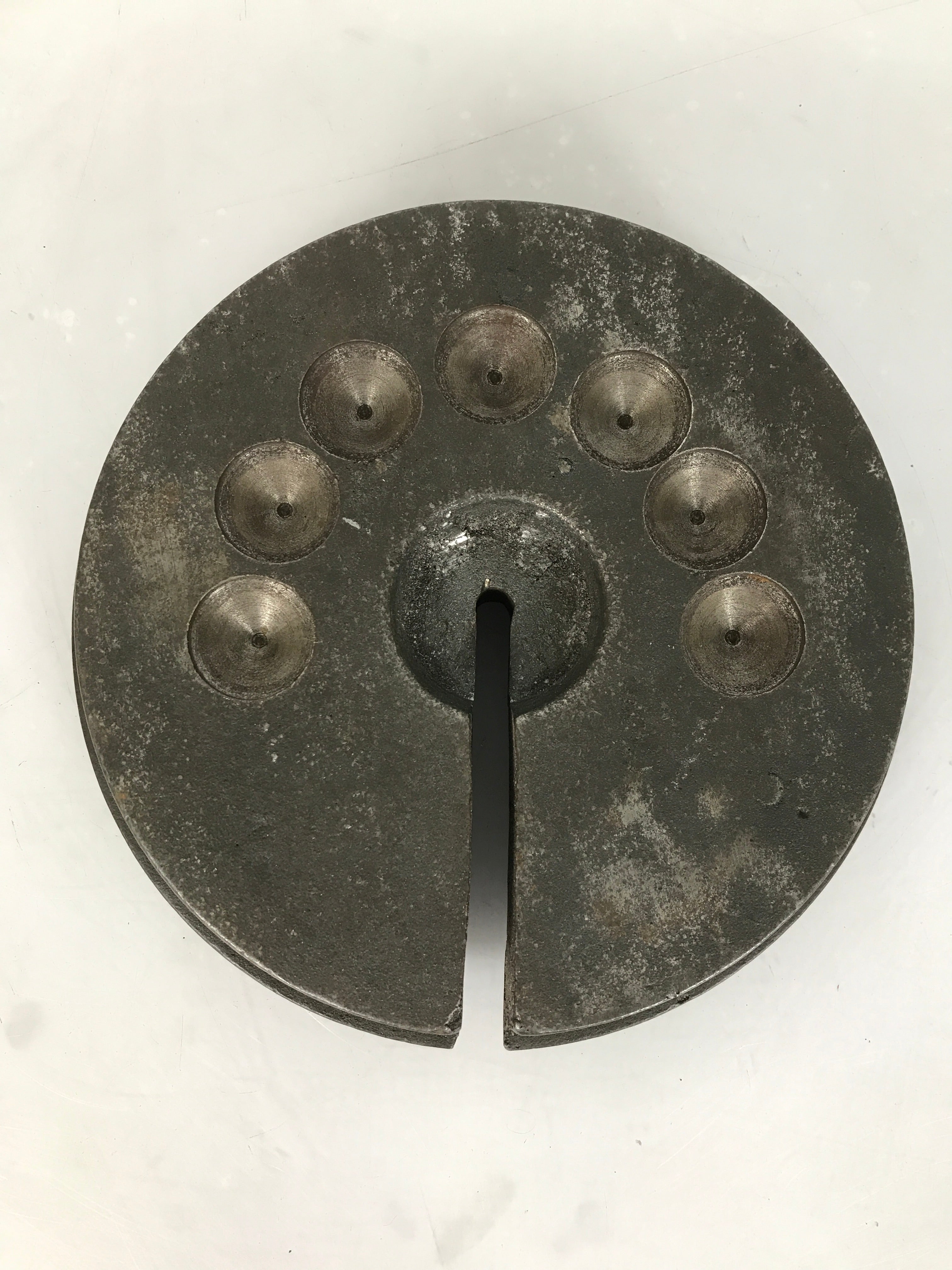 20 LB Round Cast Iron Slotted Weight for Hanging Balance Scale