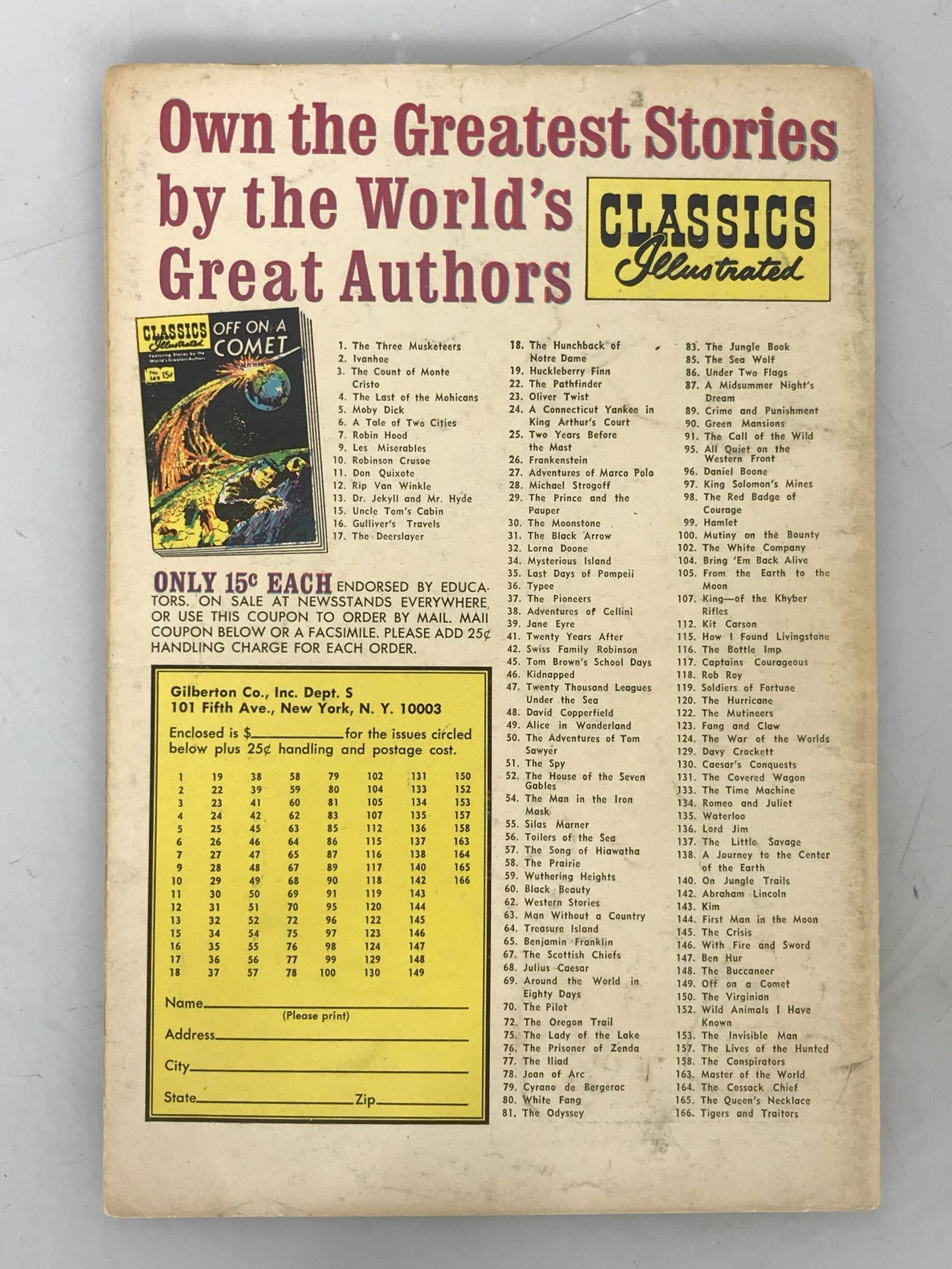 Classics Illustrated 25 1967