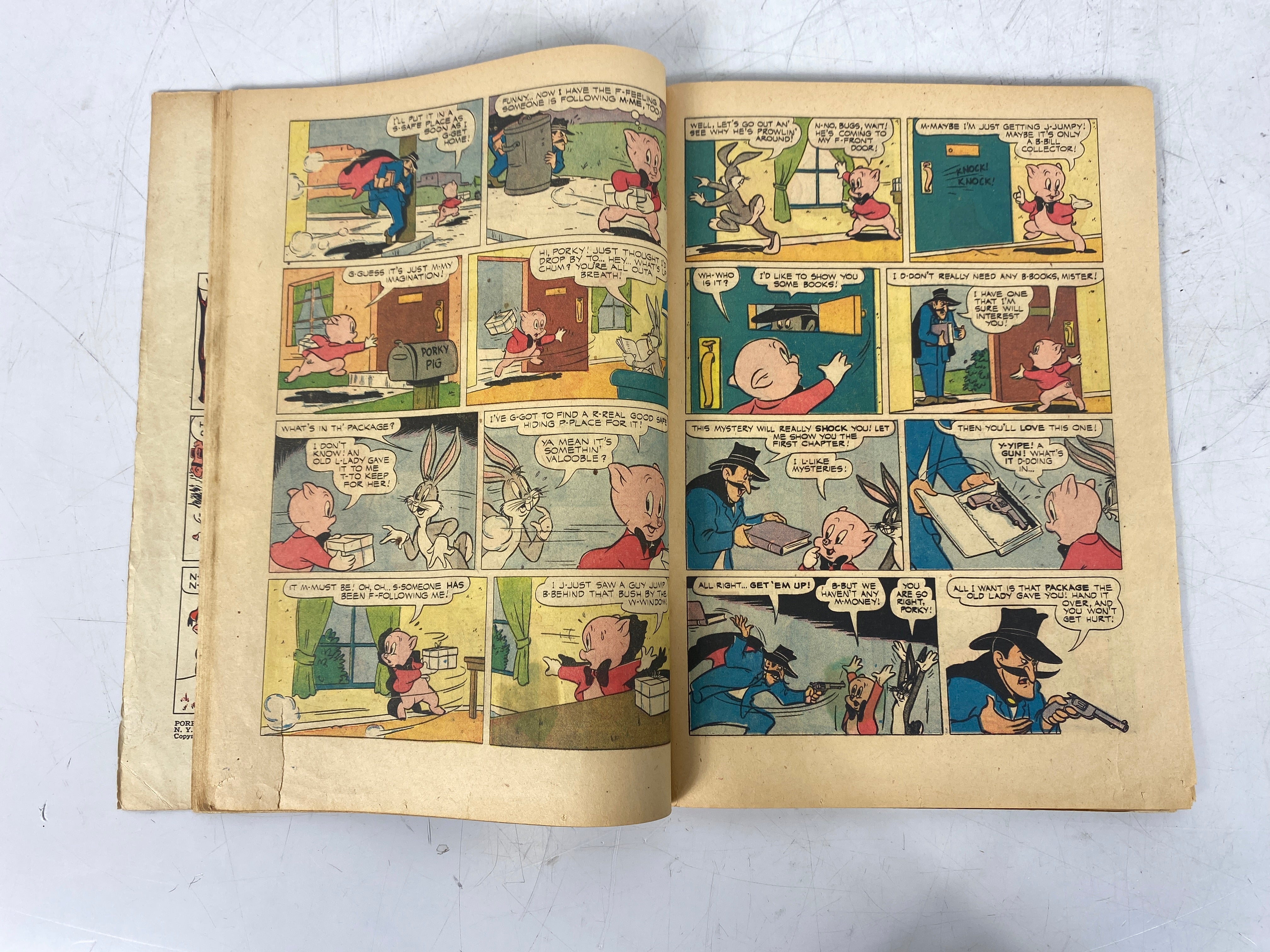 Dell Comics Lot of 3 Porky Pig 1950, 1955, & 1957